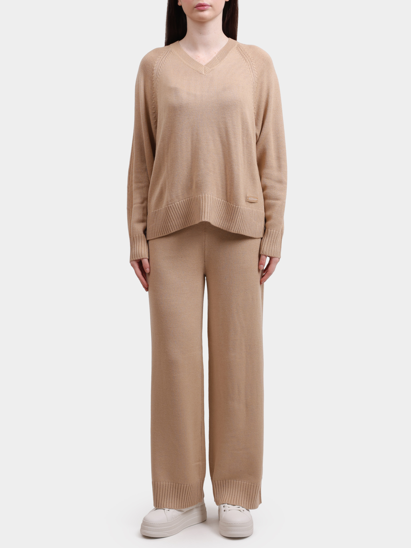 Джемпер Armani Exchange XW001335 AF13774 U1051 бежевый женский — купить в интернет-магазине Verdistore