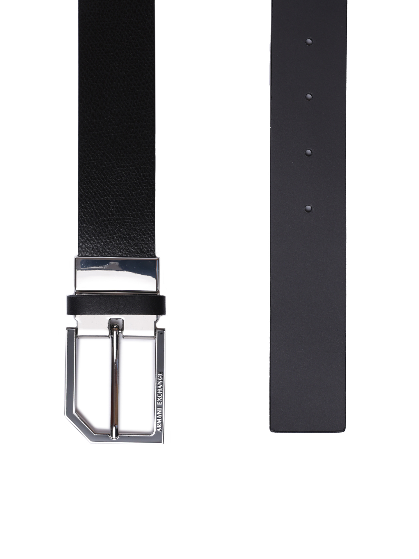 Ремень Armani Exchange XM000596 AF12665 MC028 черный мужской из зернистой кожи — купить в интернет-магазине Verdistore