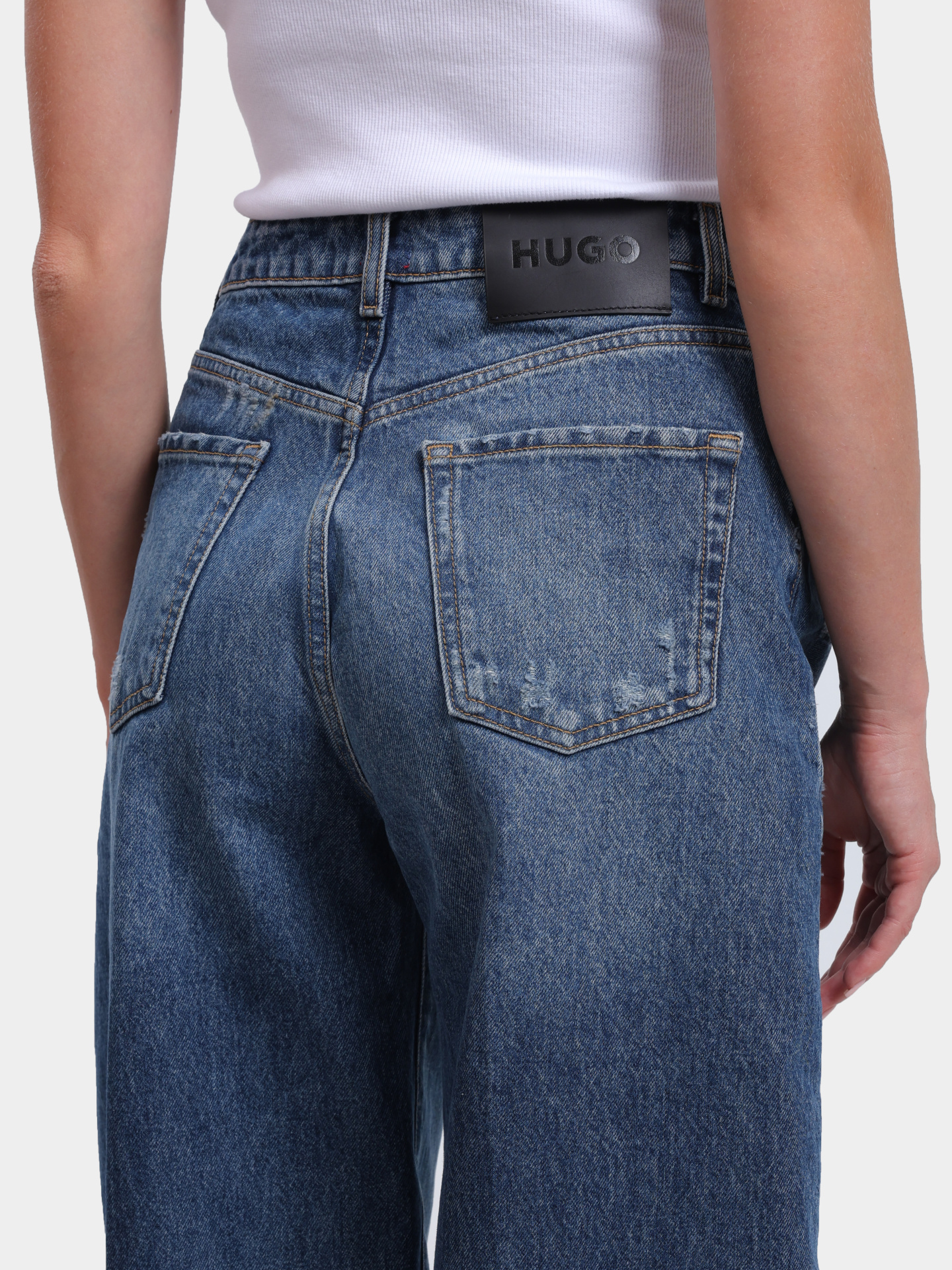 Джинсы Hugo 50530324 422 темно-синие женские — купить в интернет-магазине Verdistore
