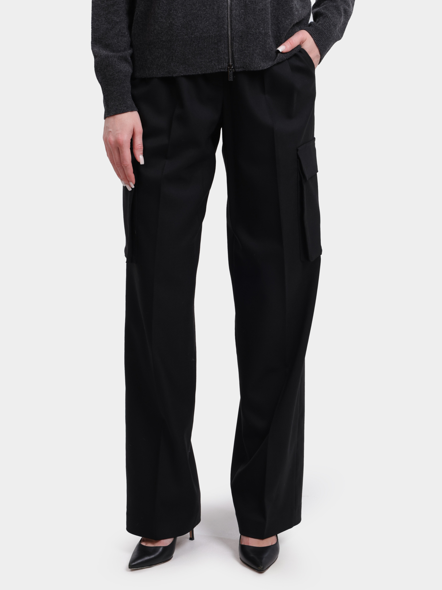 Брюки PT000179D 33453 9300 черные женские  — купить в интернет-магазине Verdistore