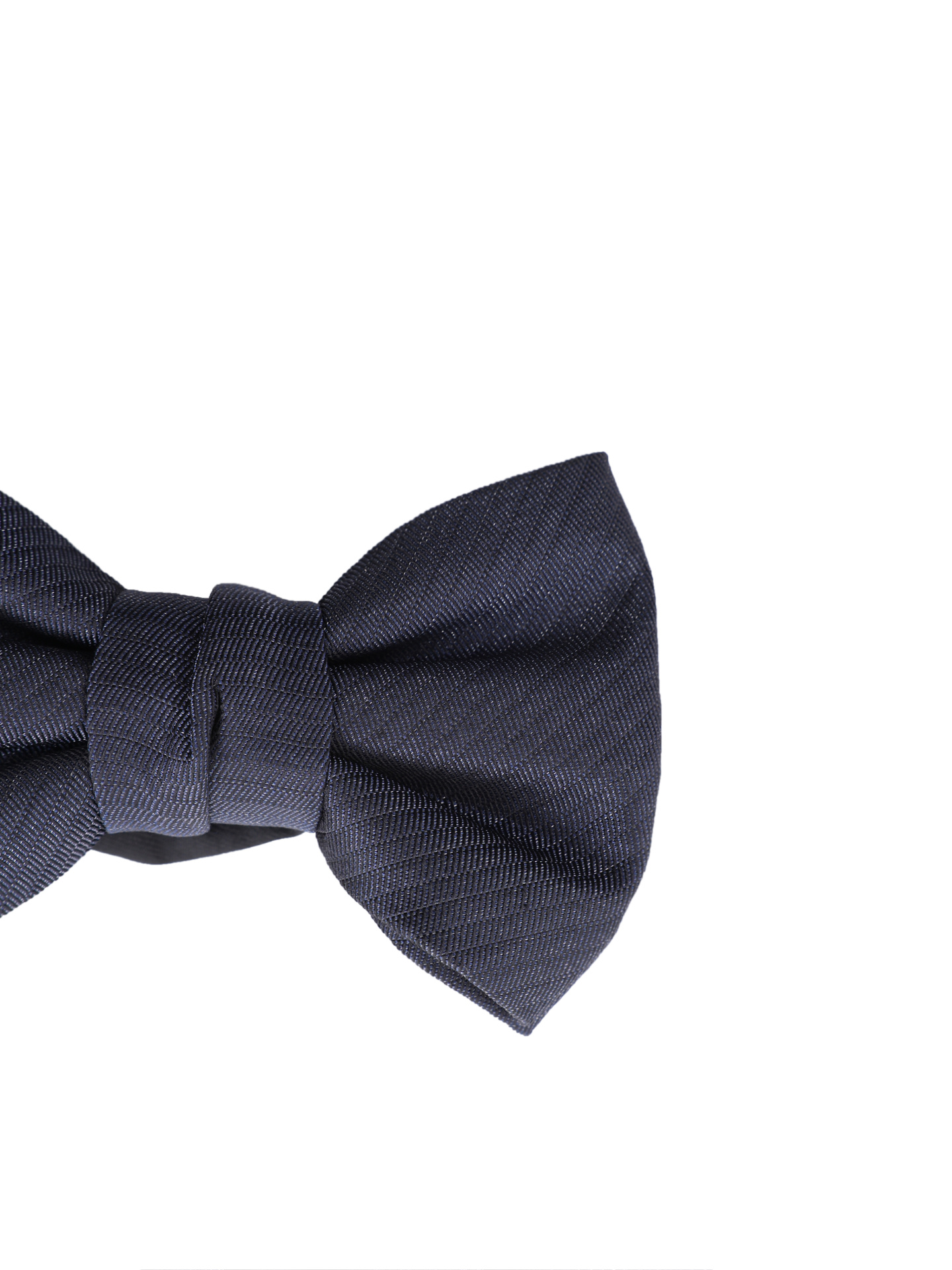 Галстук-бабочка темно-синего цвета из мягкого шелка — купить в интернет-магазине Verdistore