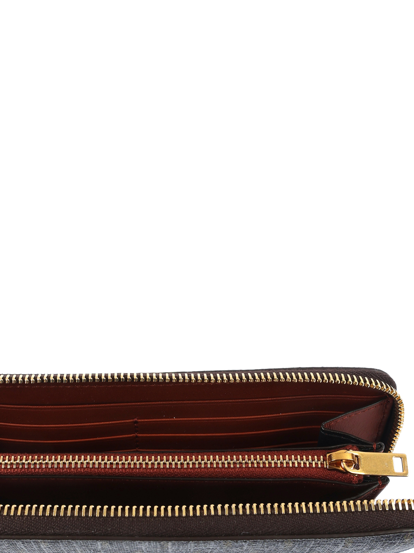 Кошелек с монограммным логотипом и золотой фурнитурой — купить в интернет-магазине Verdistore