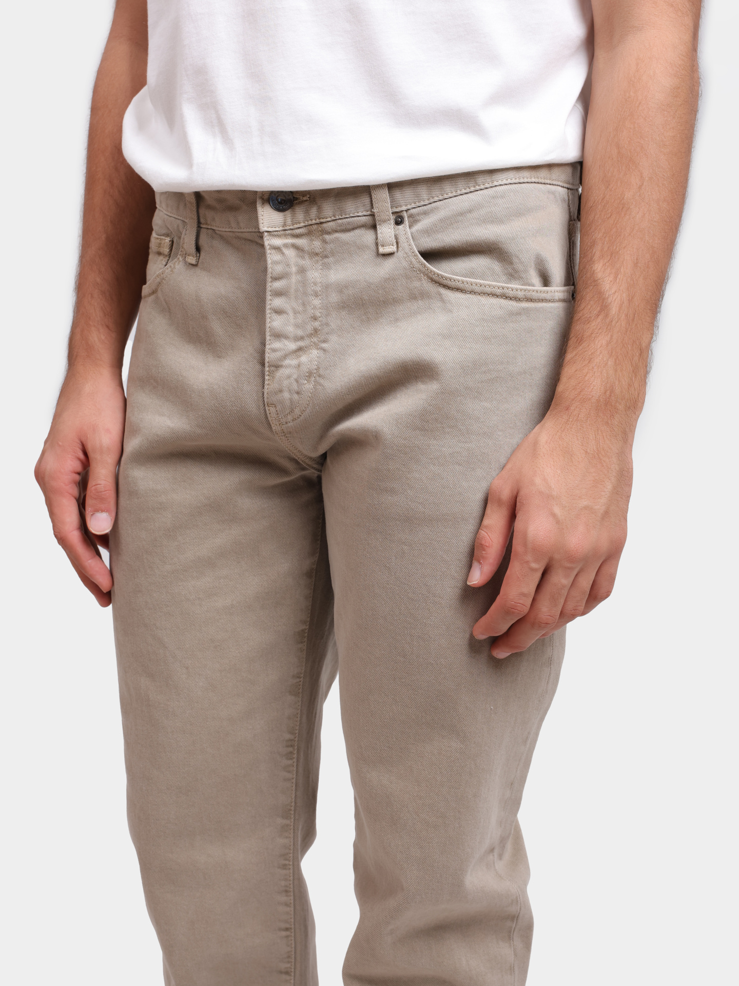 Джинсы XM000049 AF13099 U6167 хлопковые мужские бежевые — купить в интернет-магазине Verdistore