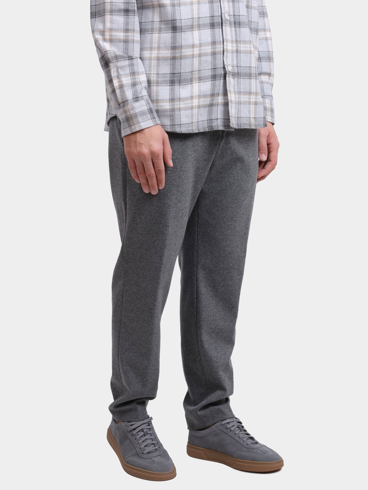 Брюки Boss 50551542 030 серые мужские — купить в интернет-магазине Verdistore