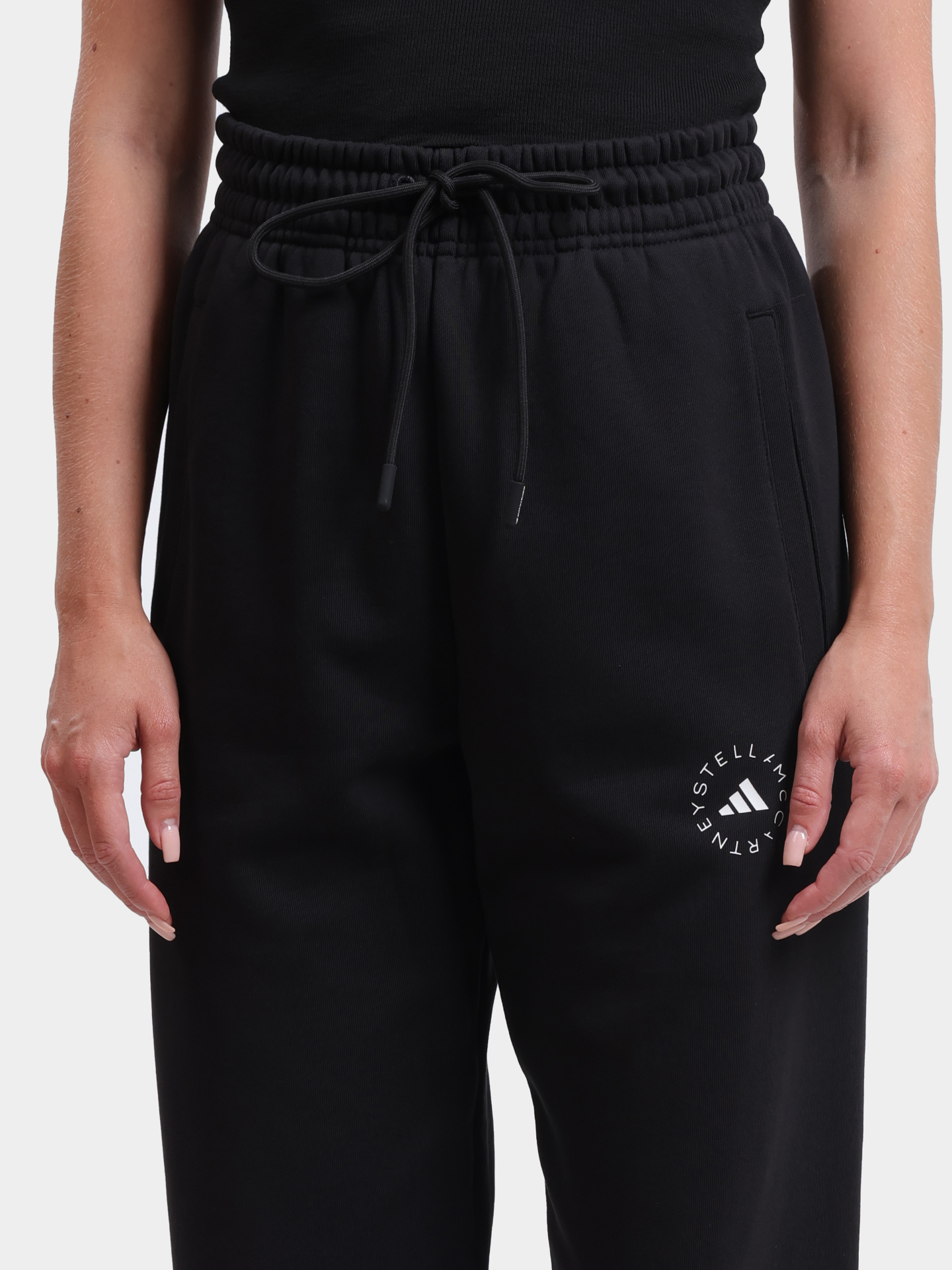 Джоггеры Adidas by Stella McCartney IW9852 BLACK хлопковые женские — купить в интернет-магазине Verdistore
