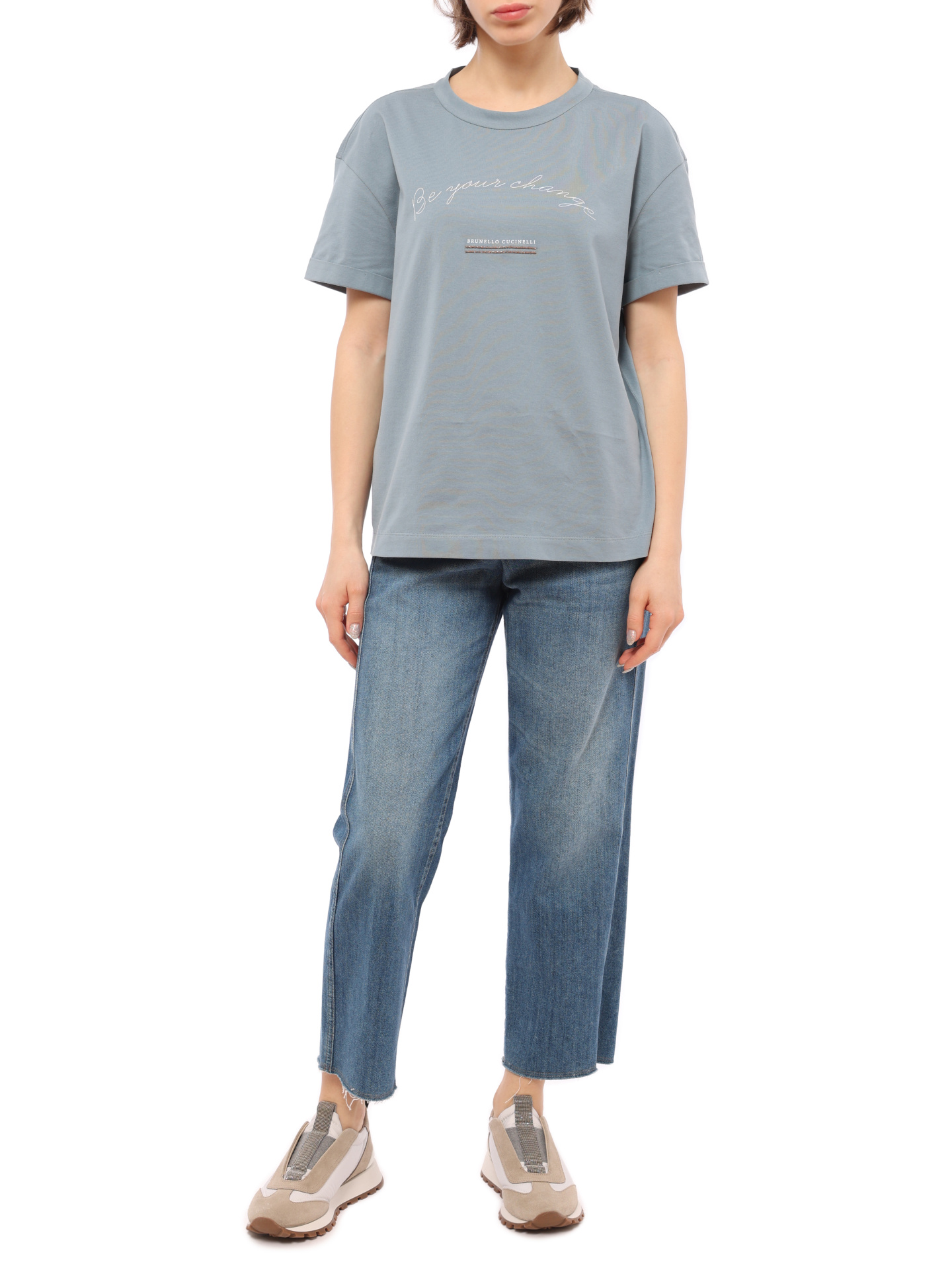 Джинсы Brunello Cucinelli M0H72P5287 широкие женские — купить в интернет-магазине Verdistore