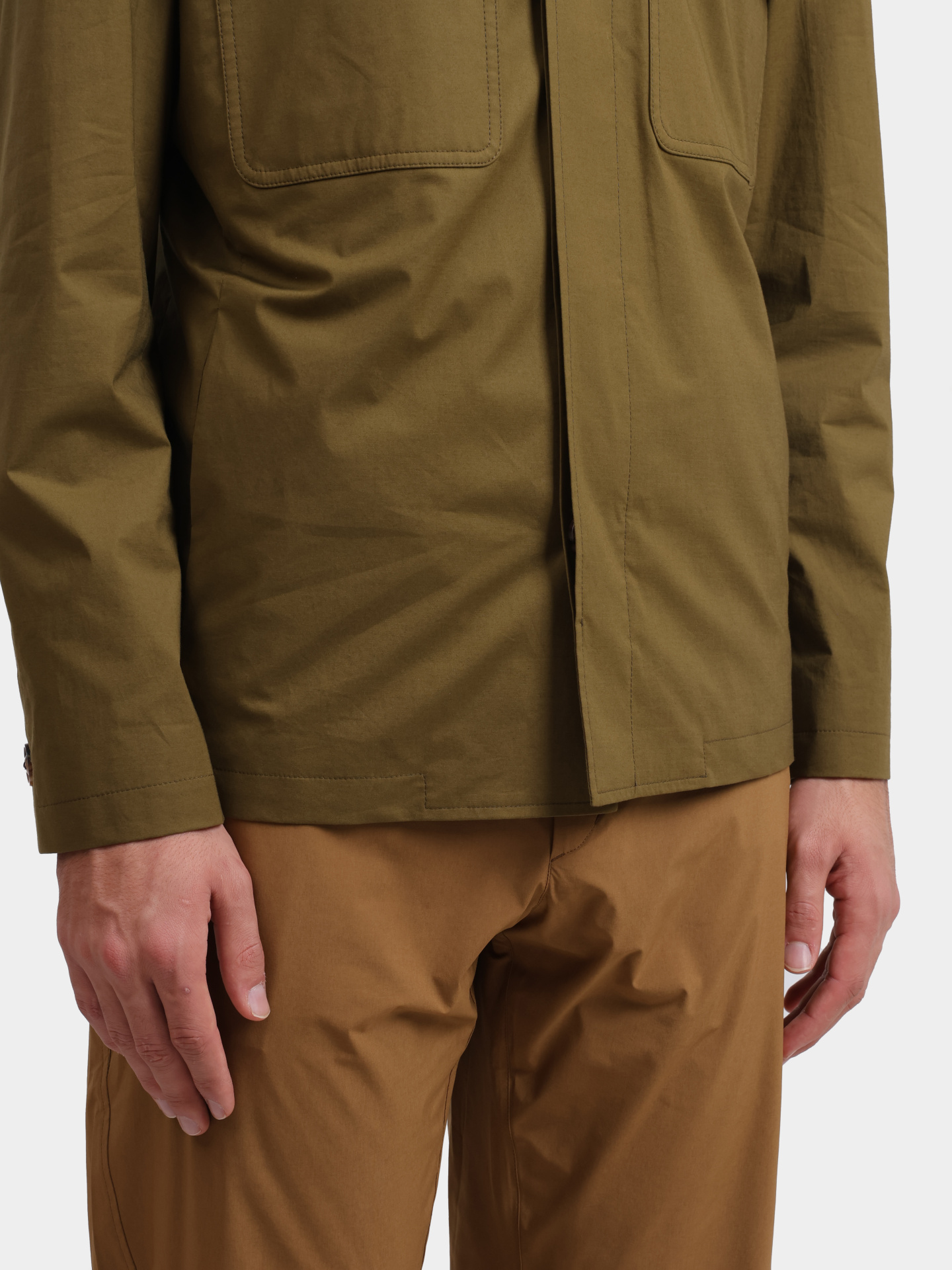 Рубашка EQANSEL SK62427 500 оливковая хлопковая — купить в интернет-магазине Verdistore