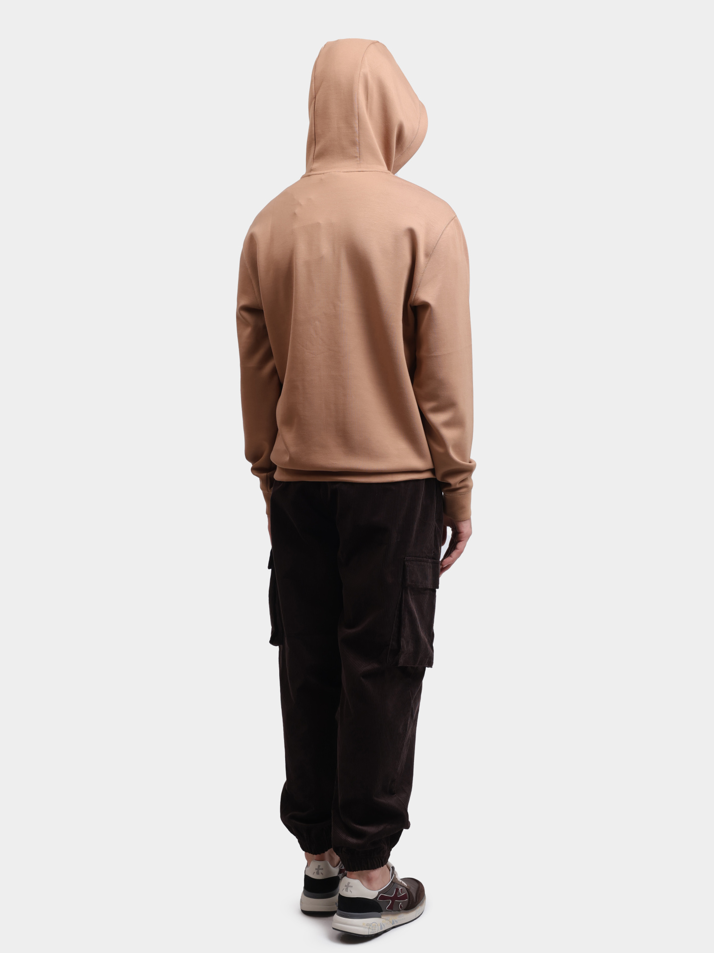 Худи EA7 7X000131 AF13790 U6171 бежевое мужское — купить в интернет-магазине Verdistore