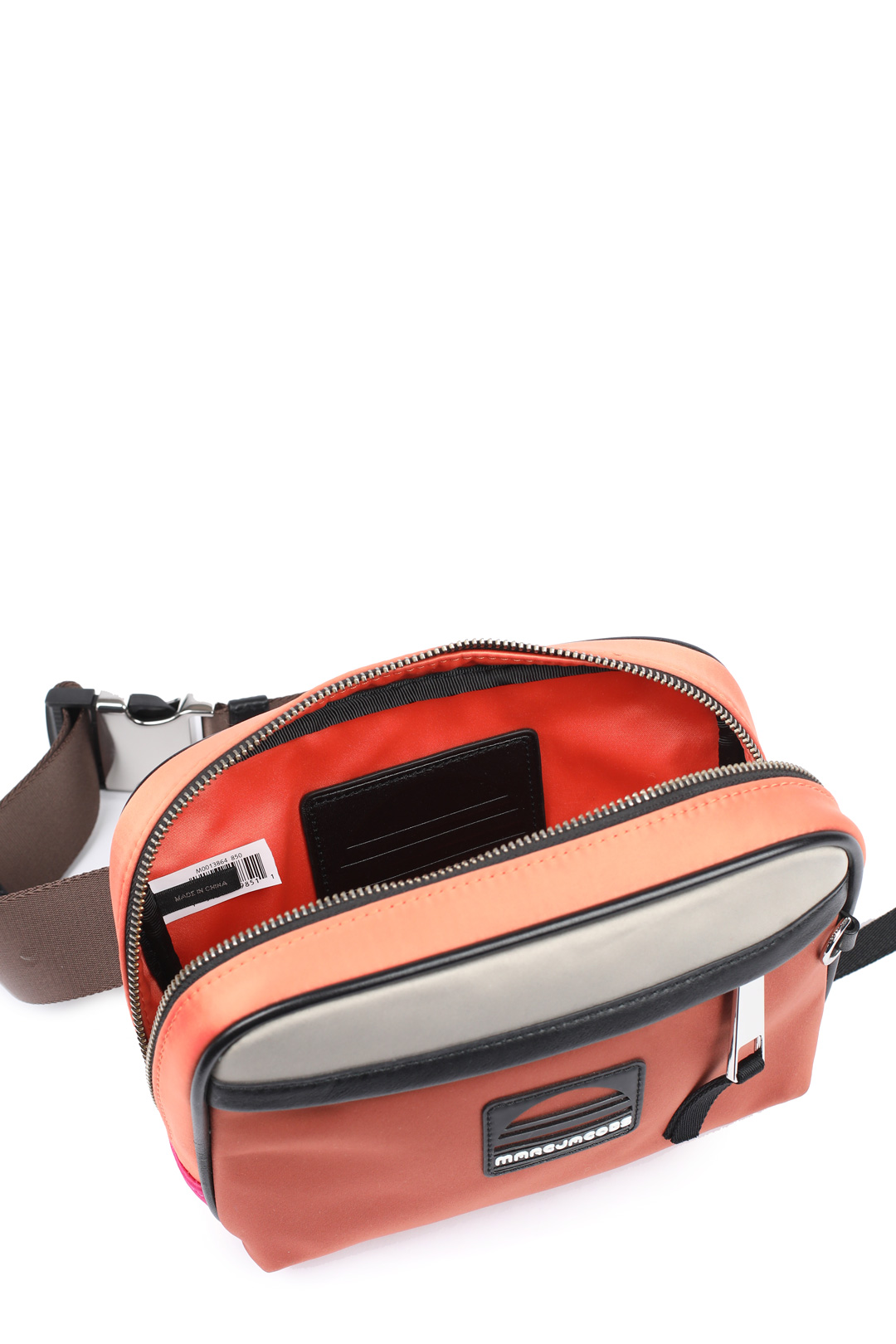 Поясная сумка из твила с кожаной отделкой и логотипом — купить в интернет-магазине Verdistore