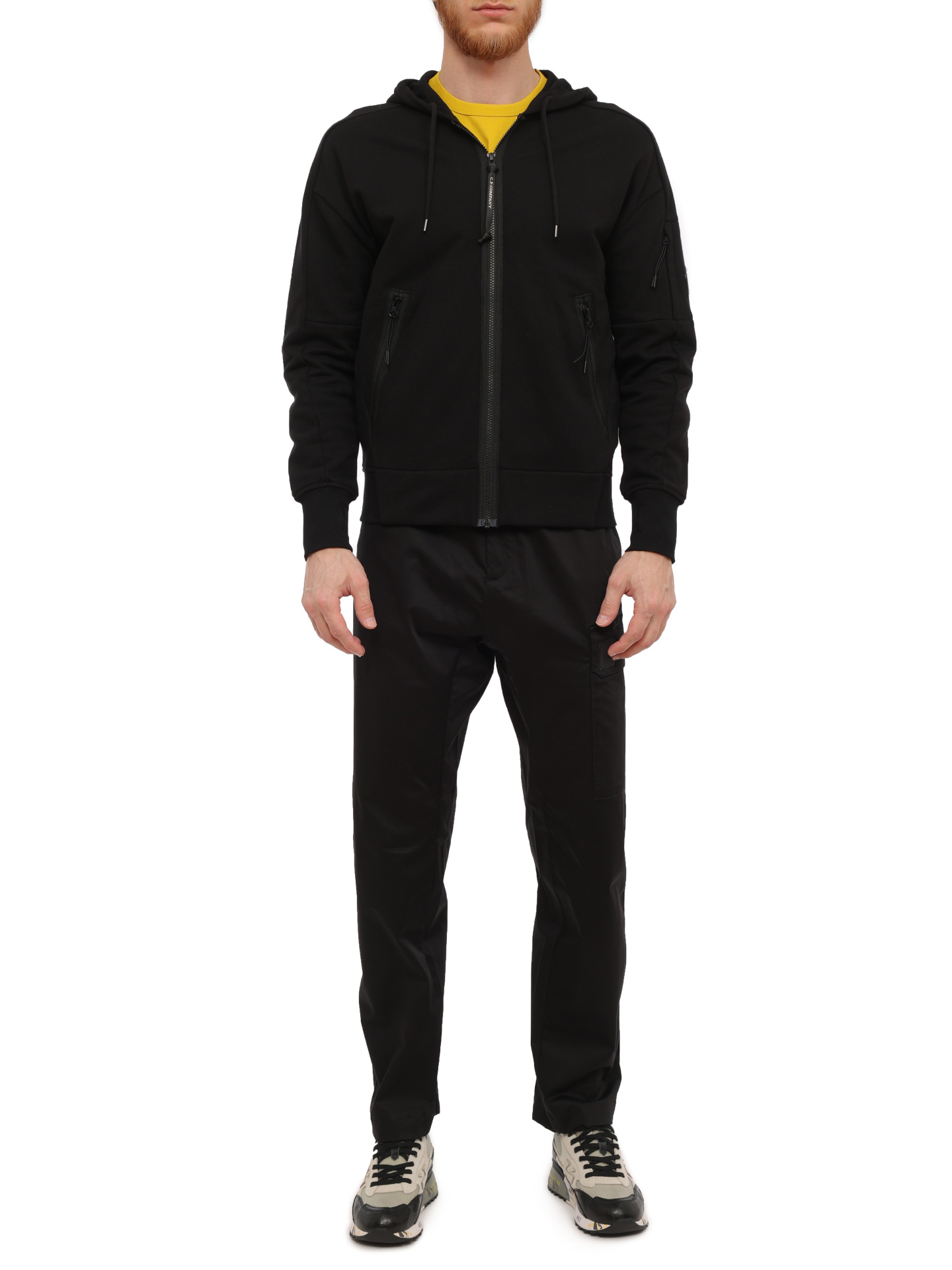 Худи C.P. Company 16CMSS400A-005086W 999 черное мужское — купить в интернет-магазине Verdistore