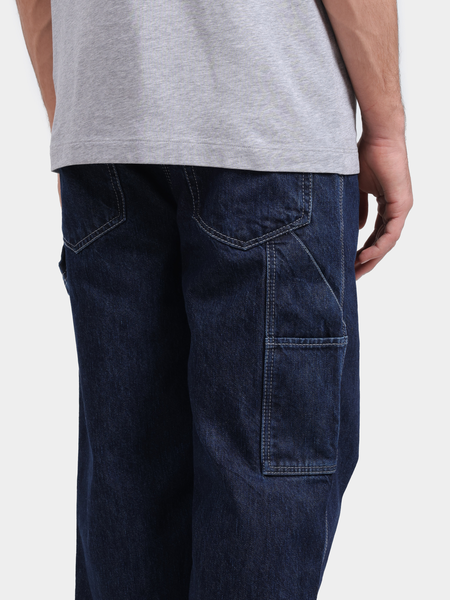 Джинсы HUGO BLUE 10276905 01 50553473 403 темно-синие мужские хлопковые — купить в интернет-магазине Verdistore