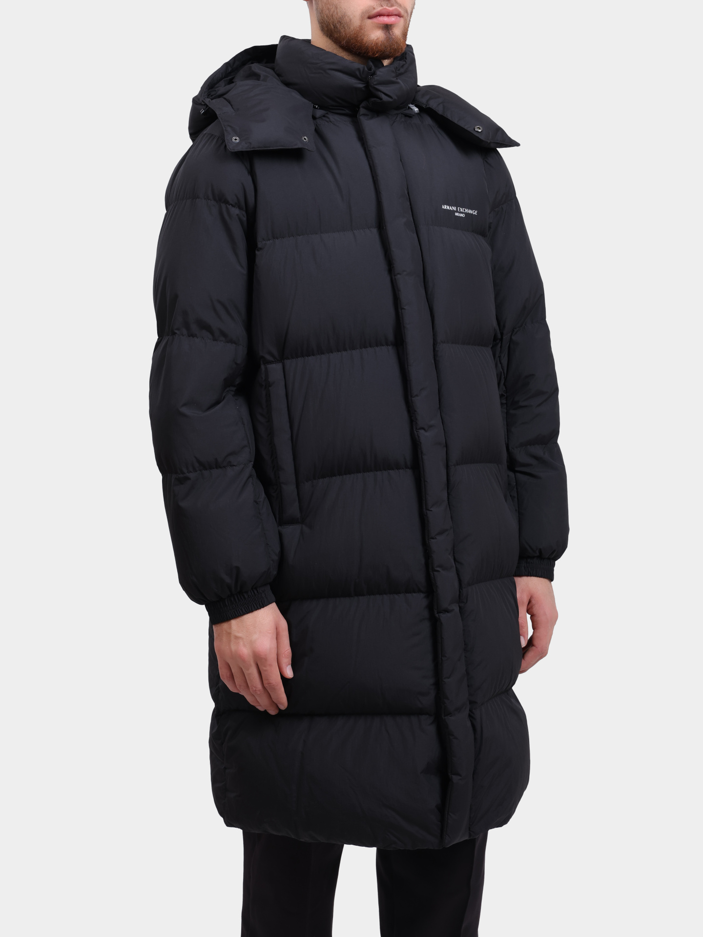 Пуховик Armani Exchange XM001846 AF16340 UC001 черный мужской — купить в интернет-магазине Verdistore