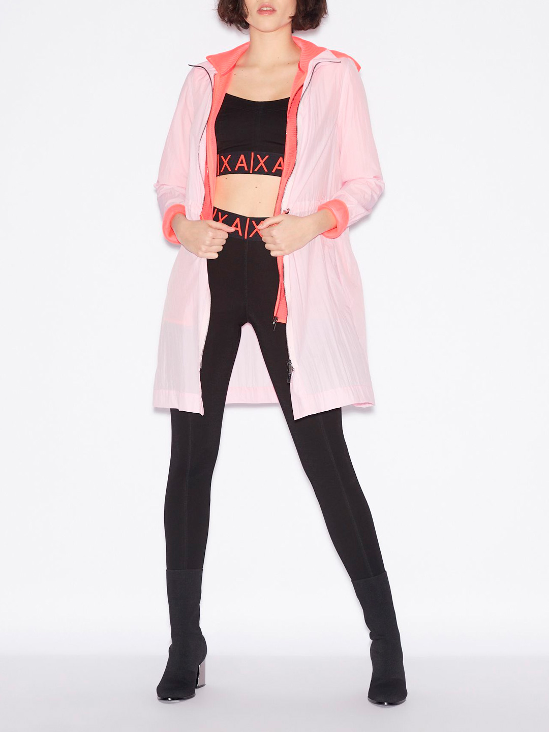 Леггинсы Armani Exchange 3GYP84 черные женские с логотипом — купить в интернет-магазине Verdistore