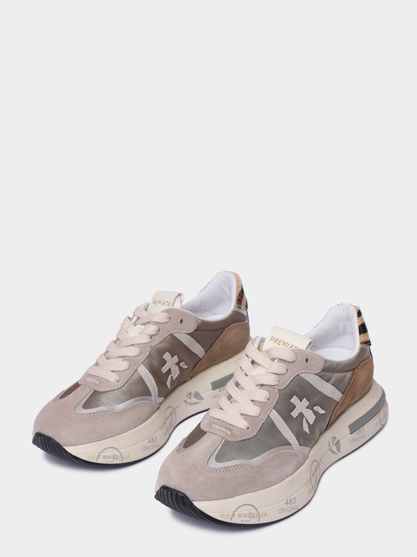 Кроссовки Premiata CASSIE VAR 7675 комбинированные женские — купить в интернет-магазине Verdistore