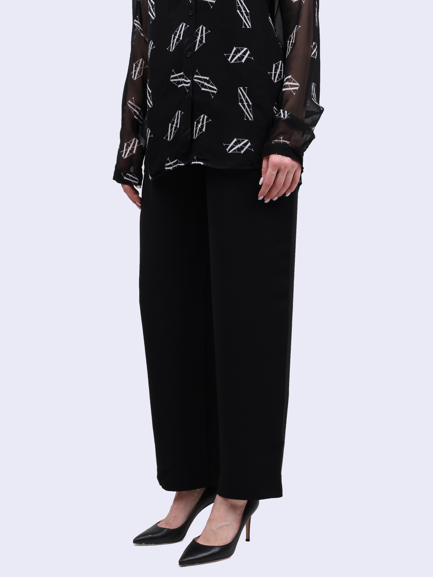 Брюки классические Armani Exchange XW000030 AF10264 UC001 черные женские — купить в интернет-магазине Verdistore
