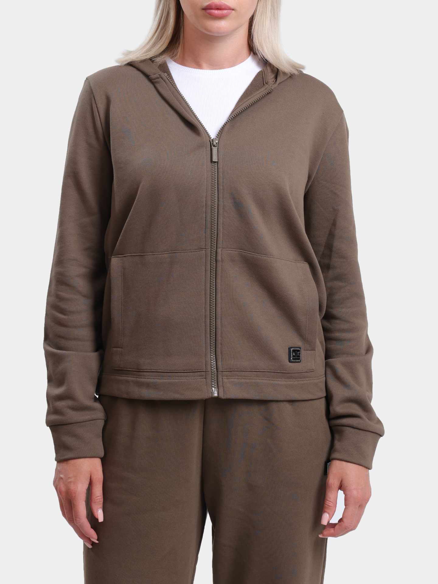 Мастерка Armani Exchange XW000088 AF10172 U6199 коричневая женская — купить в интернет-магазине Verdistore