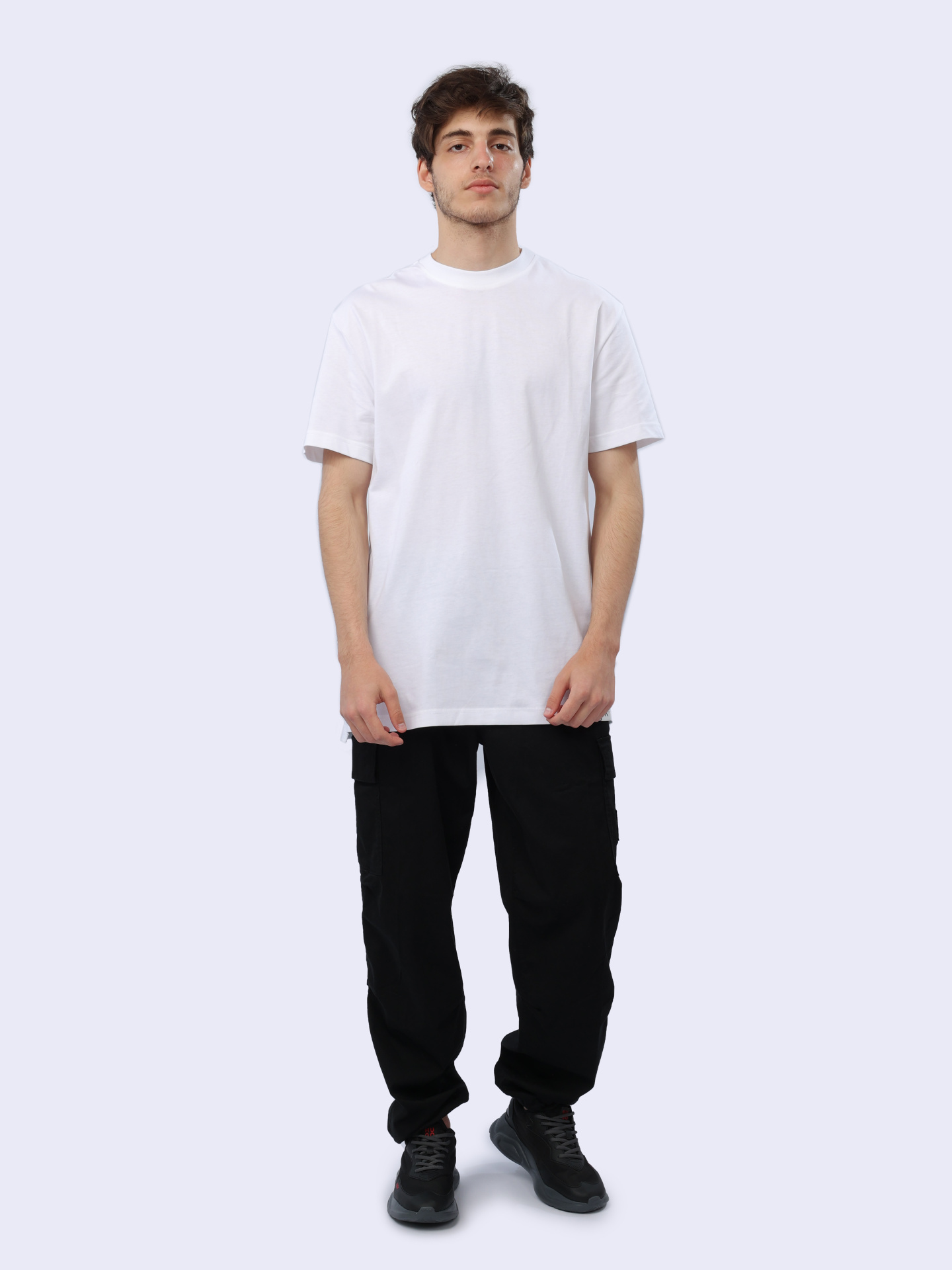 Футболка Calvin Klein Jeans J30J325338 белая мужская из хлопка — купить в интернет-магазине Verdistore