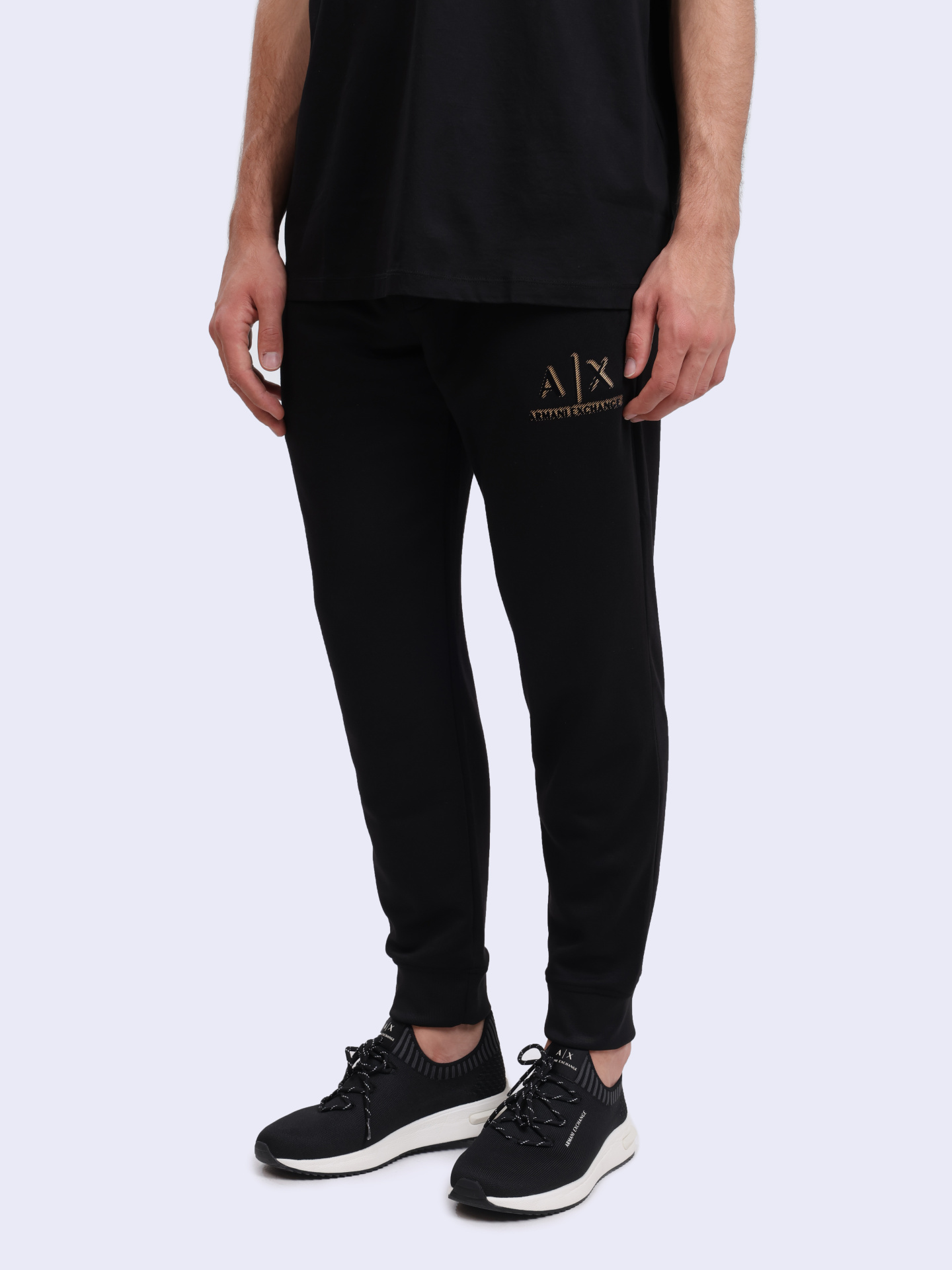 Брюки спортивные Armani Exchange 8NZPSA Z9N1Z 1200 черные мужские — купить в интернет-магазине Verdistore