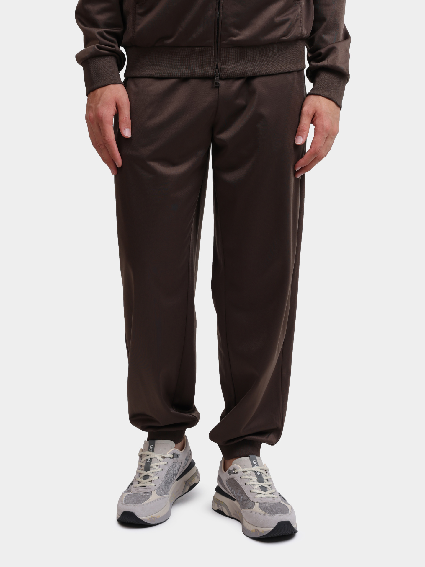 Костюм спортивный EA7 7M000237 AF12449 U6139 коричневый мужской — купить в интернет-магазине Verdistore