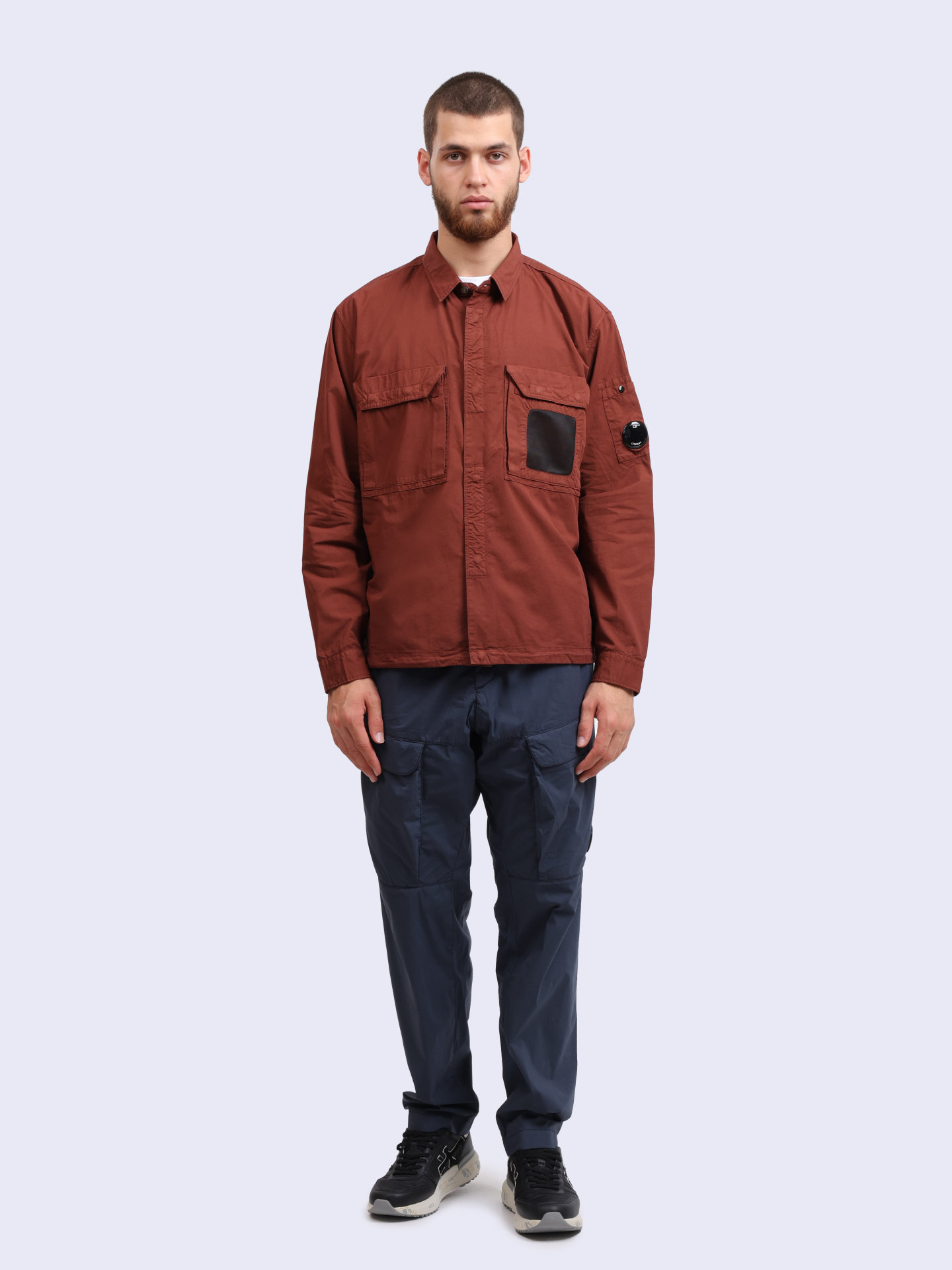 Рубашка C.P. Company 18CMOS142A 110143G 598 хлопковая мужская — купить в интернет-магазине Verdistore