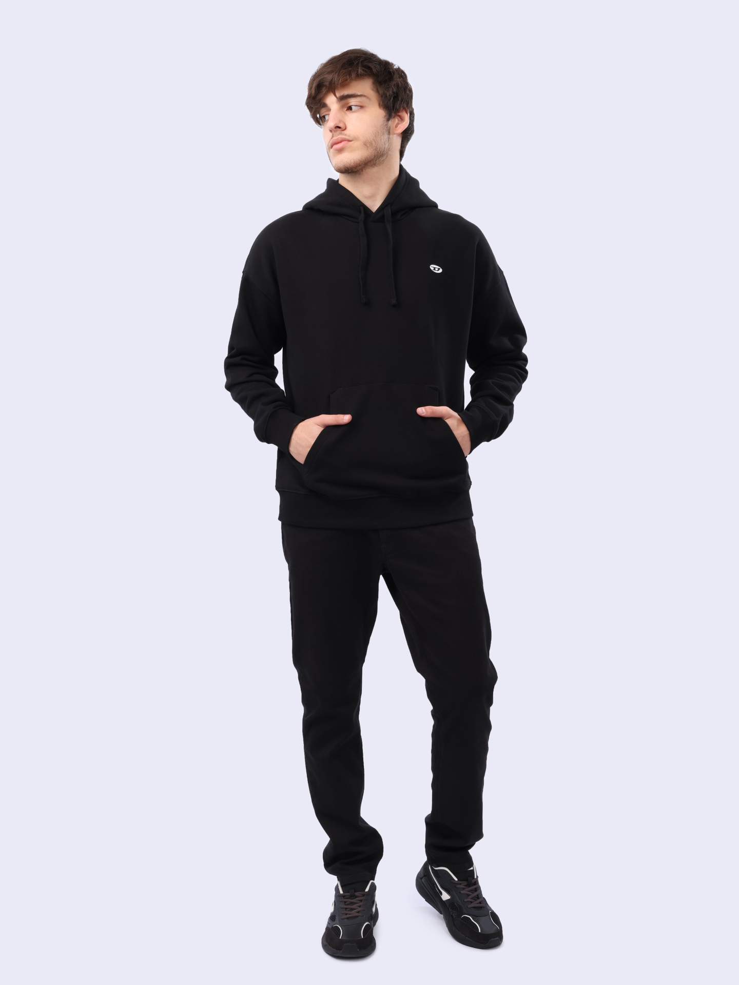 Худи Diesel A037860BKAF9XX хлопковое мужское — купить в интернет-магазине Verdistore