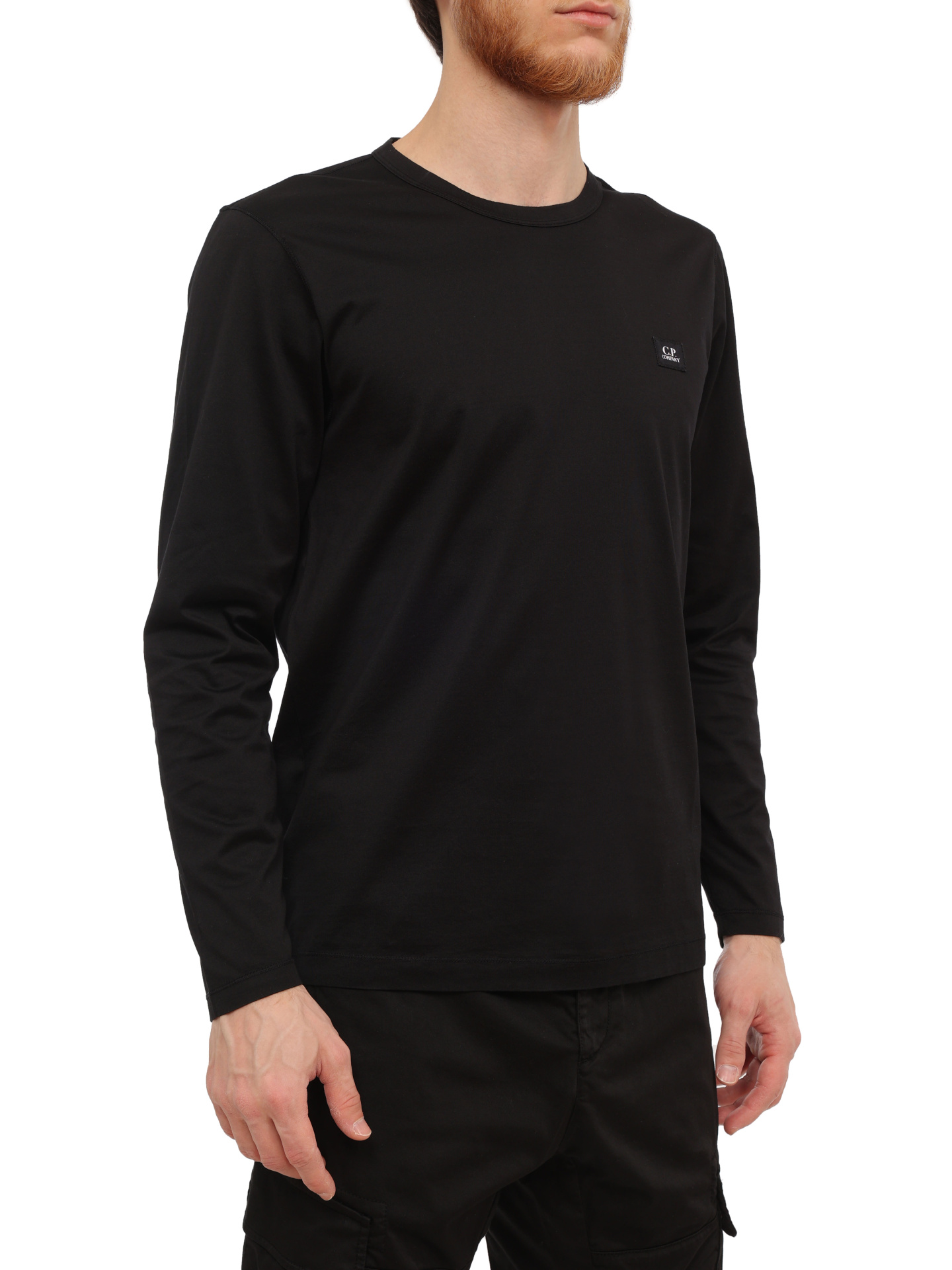 Лонгслив C.P. Company 16CMTS089A-006374G 999 черный мужской — купить в интернет-магазине Verdistore