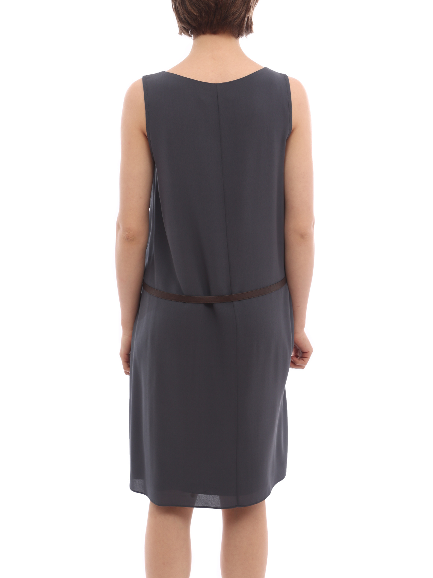 Платье Brunello Cucinelli MC59RA4940 серое женское — купить в интернет-магазине Verdistore