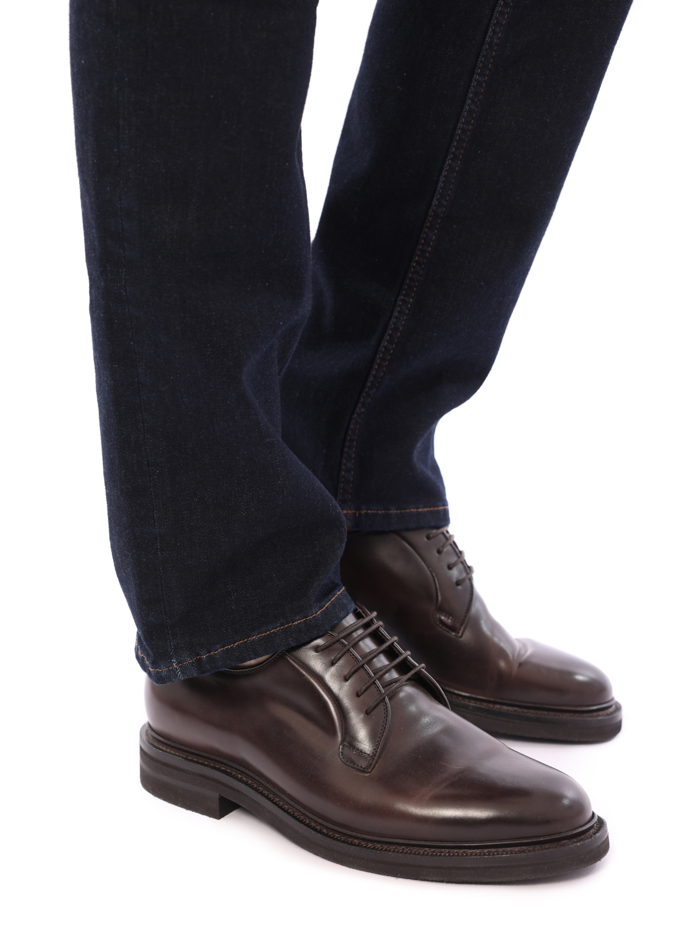 Дерби Brunello Cucinelli MZUREAE971 кожаные мужские — купить в интернет-магазине Verdistore