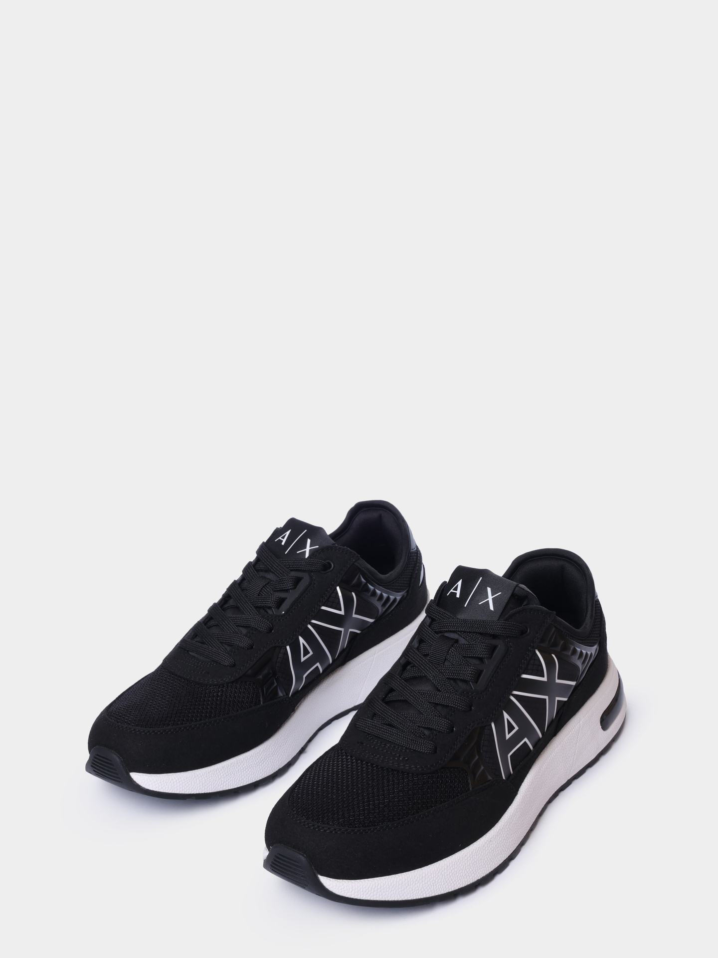Кроссовки Armani Exchange XUX090 XV276 00002 черные мужские из текстиля — купить в интернет-магазине Verdistore