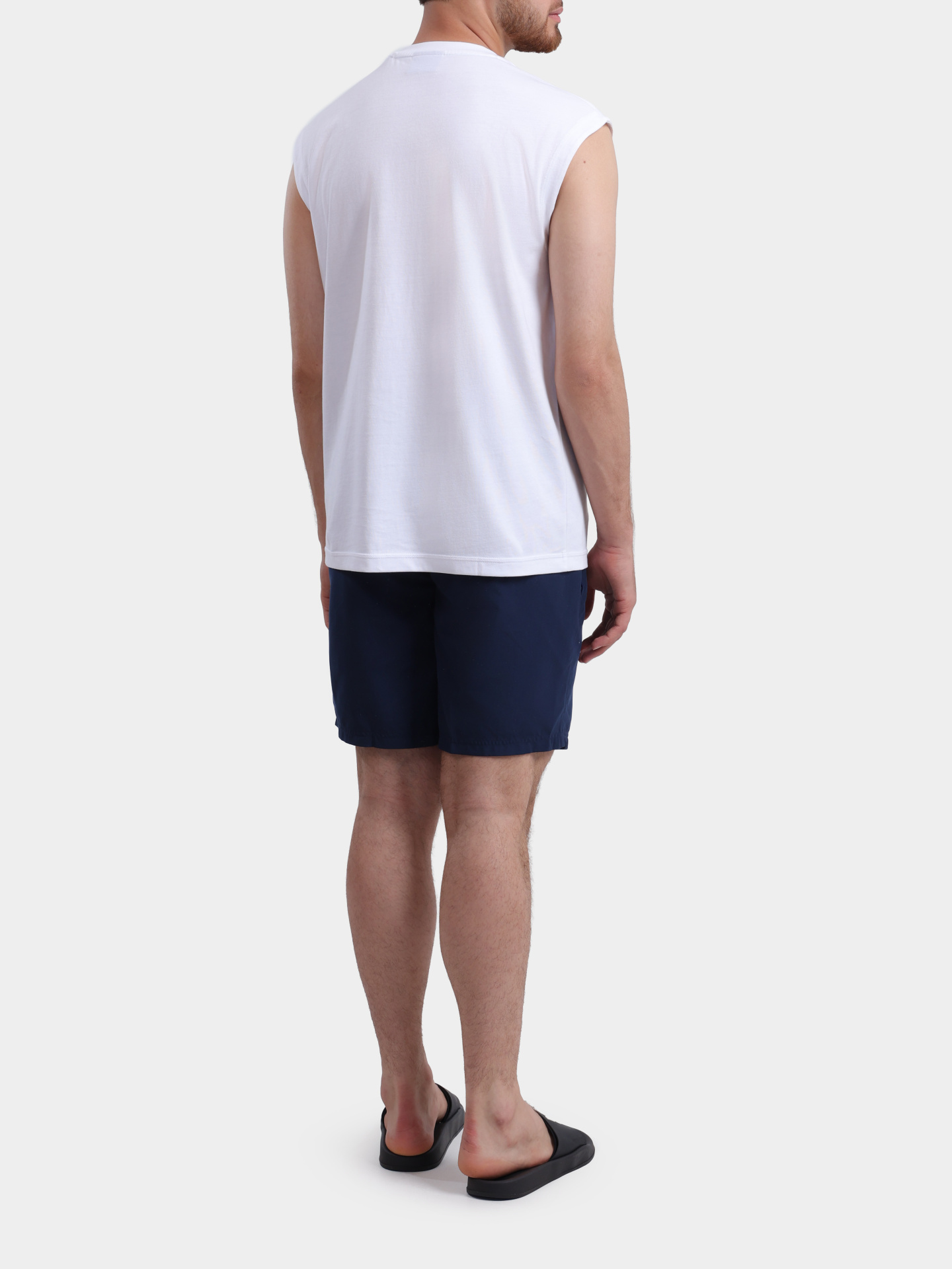 Футболка HUGO BLUE Nurazak 10279510 01 50557812 100 белая мужская с крупным патчем-логотипом  — купить в интернет-магазине Verdistore