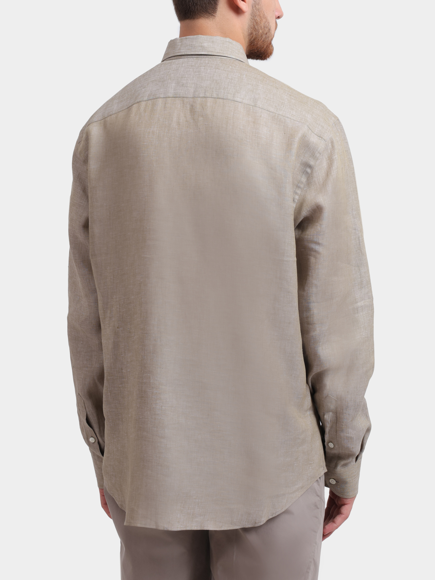 Рубашка Emporio Armani 01SM0L 010F9 542 льняная мужская — купить в интернет-магазине Verdistore