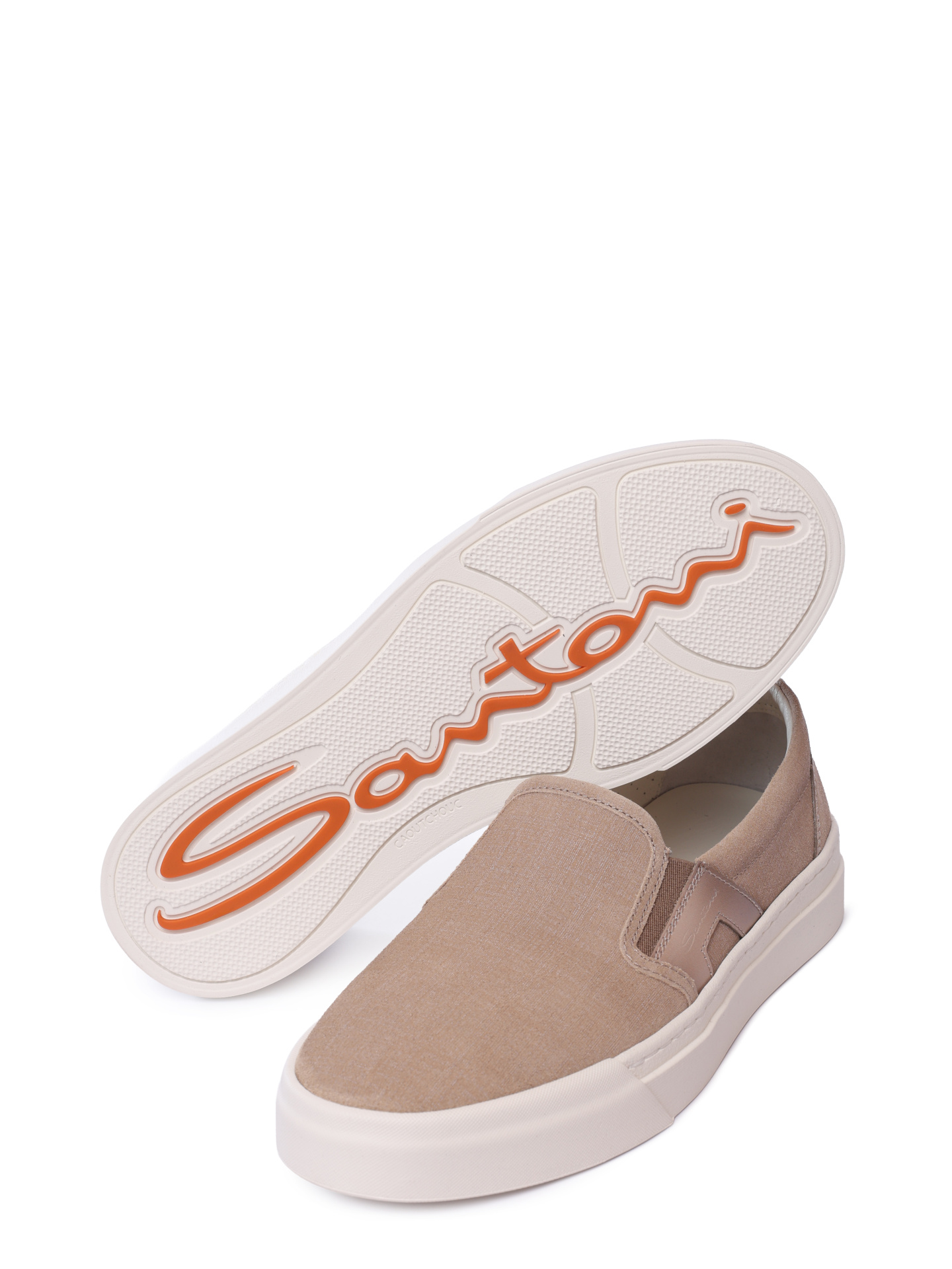 Слипоны Santoni MBGG21946PNNGFCTM50 замшевые мужские — купить в интернет-магазине Verdistore