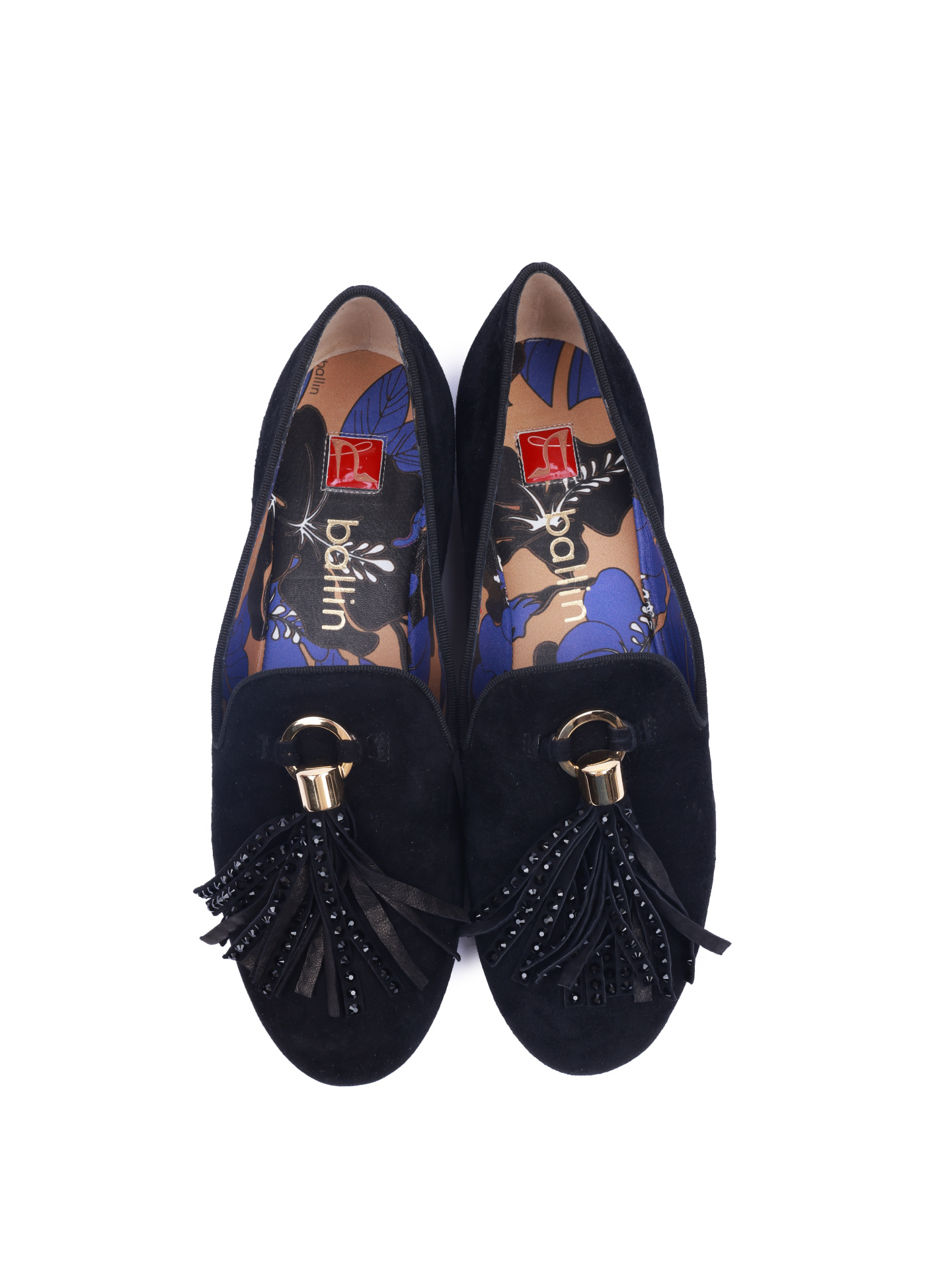 Балетки Ballin 327047B 02 замшевые женские с кисточкой — купить в интернет-магазине Verdistore