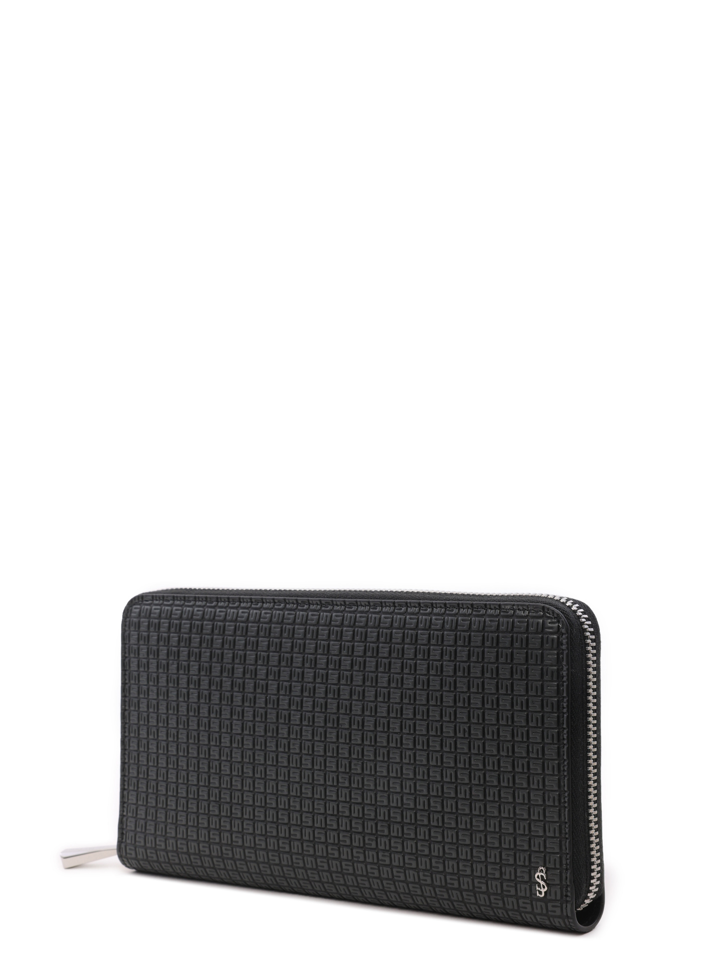 Портмоне с монограммным логотипом кожаное черное — купить в интернет-магазине Verdistore