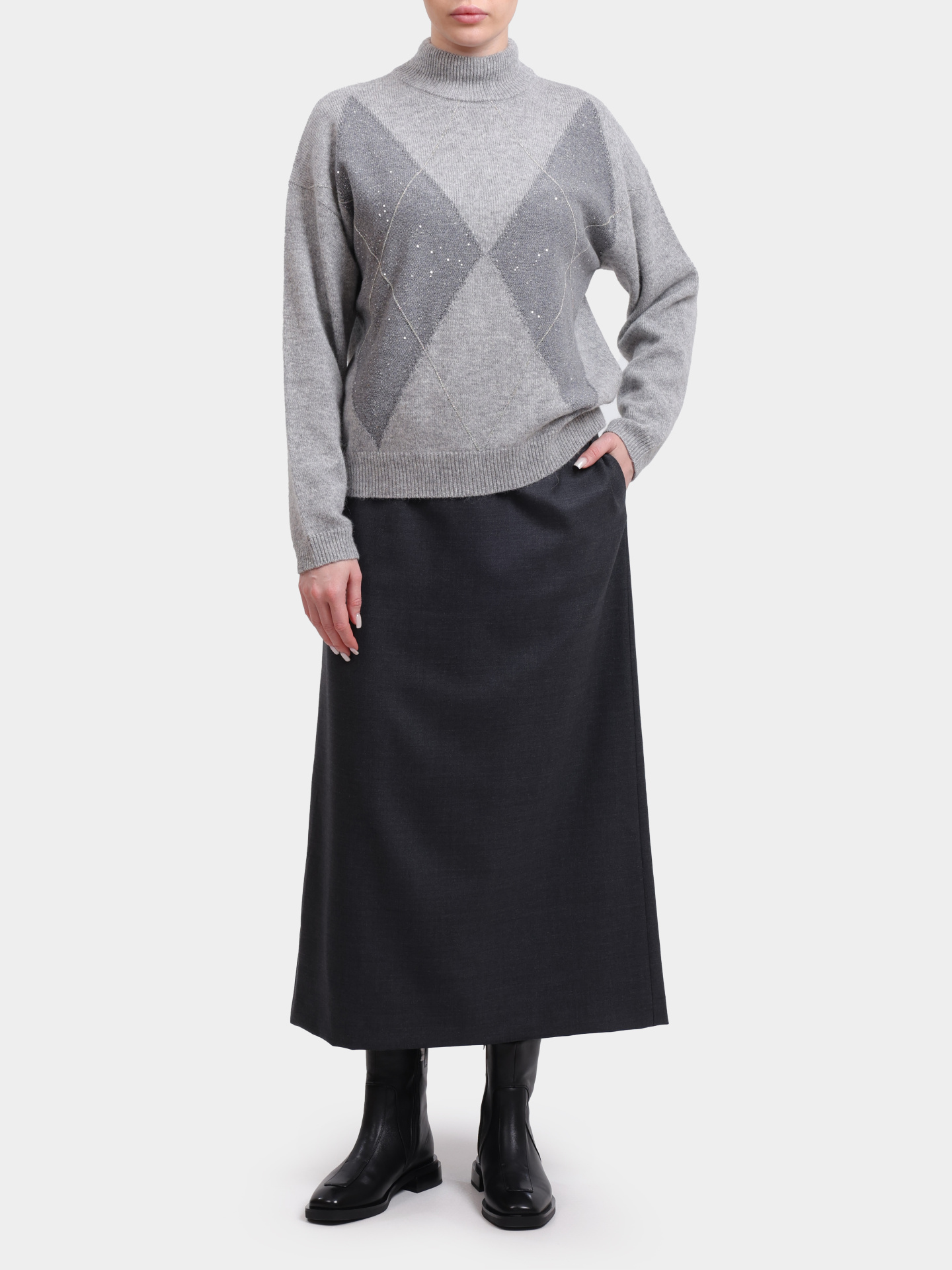 Юбка GN000094D 33453 9487 темно-серая женская  — купить в интернет-магазине Verdistore