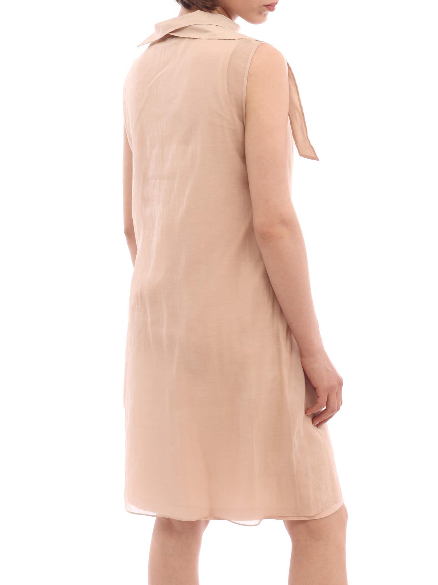 Платье Brunello Cucinelli MB964A22F1 бежевое женское — купить в интернет-магазине Verdistore