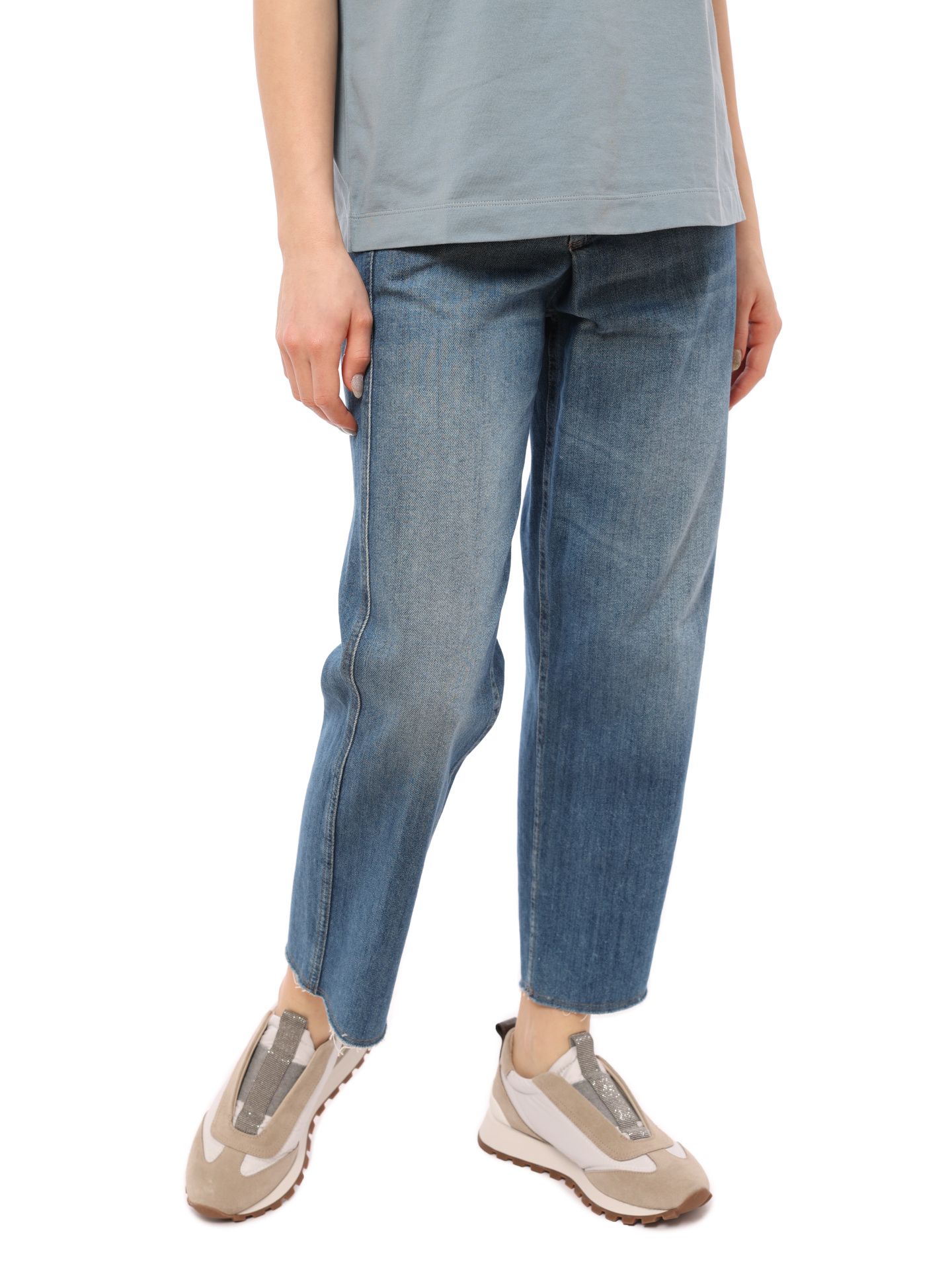 Джинсы Brunello Cucinelli M0H72P5287 широкие женские — купить в интернет-магазине Verdistore
