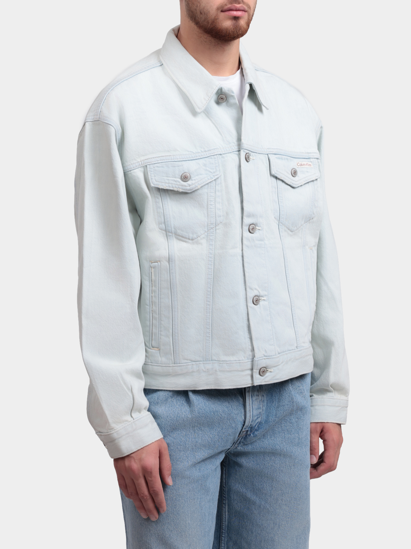 Куртка Calvin Klein Jeans LV04RF722G VOL джинсовая мужская — купить в интернет-магазине Verdistore