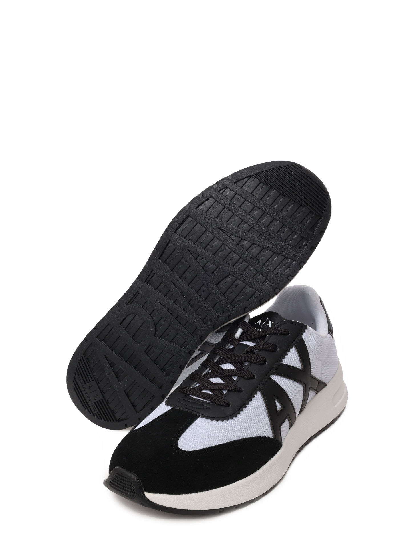 Кроссовки Armani Exchange XUX071 XV527 T685 комбинированные мужские с логотипом — купить в интернет-магазине Verdistore
