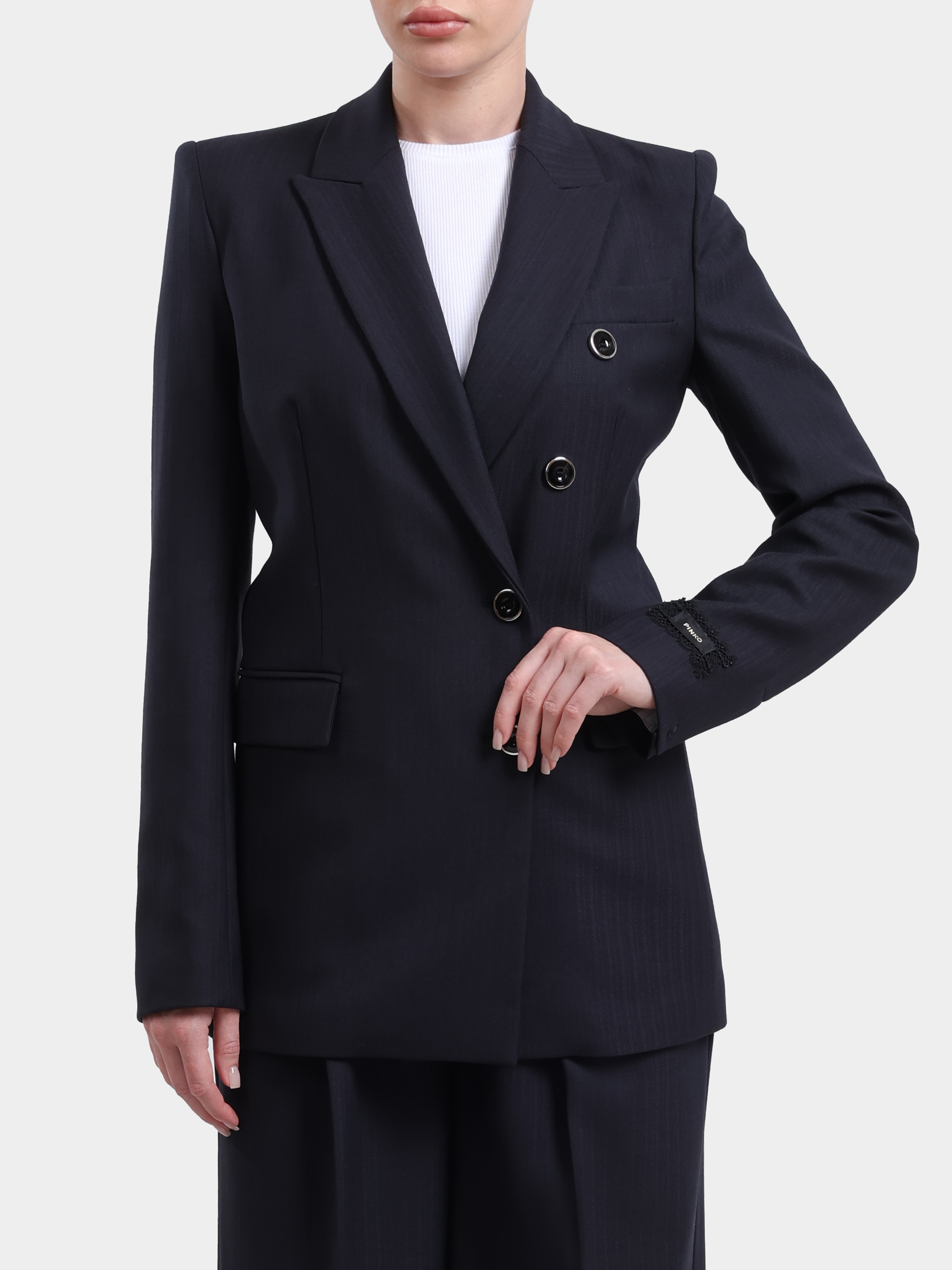 Жакет Pinko 107513 A3IF G03 темно-синий женский — купить в интернет-магазине Verdistore