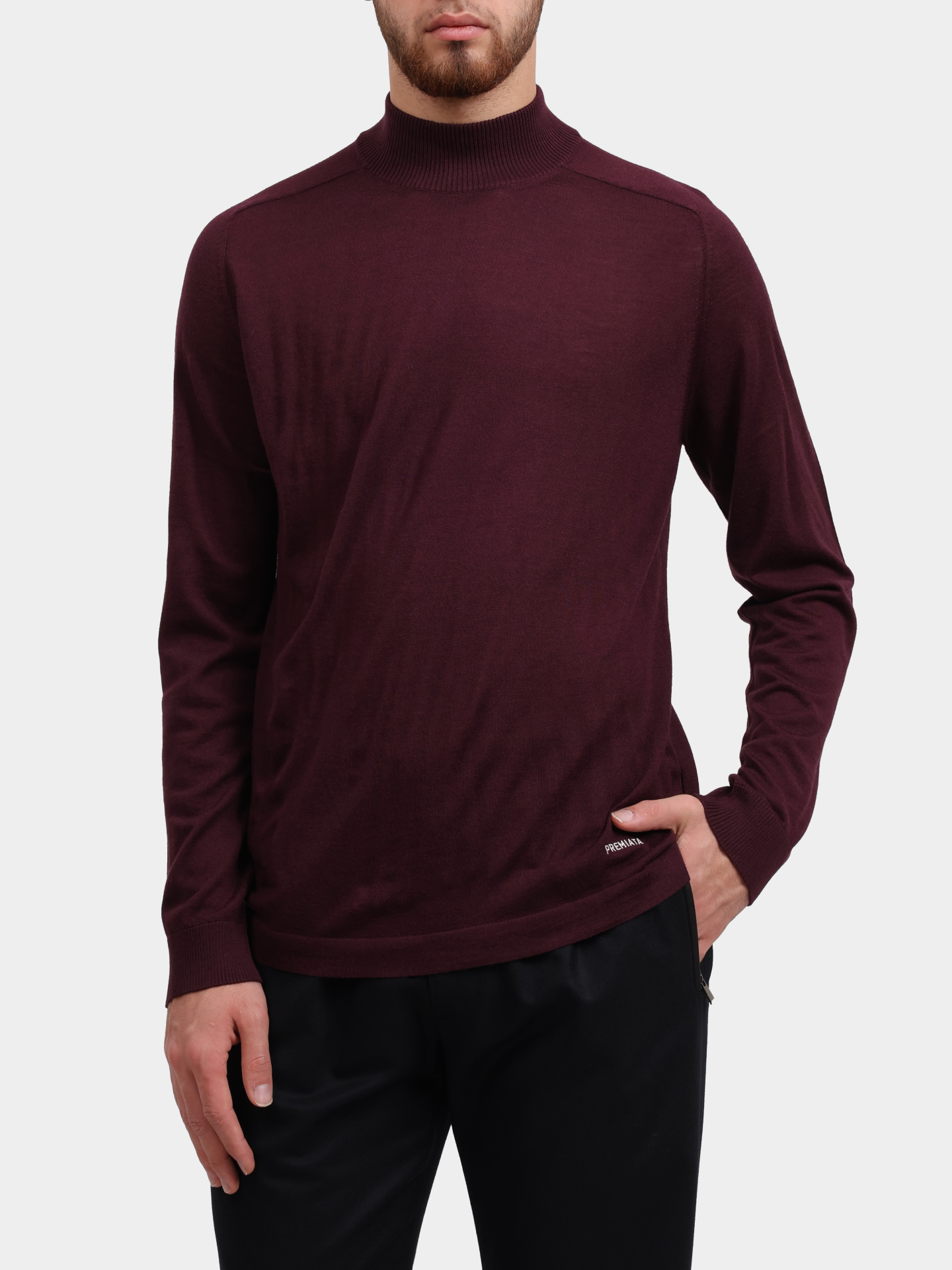 Водолазка Premiata PMG 19 Bordeaux шерстяная мужская — купить в интернет-магазине Verdistore