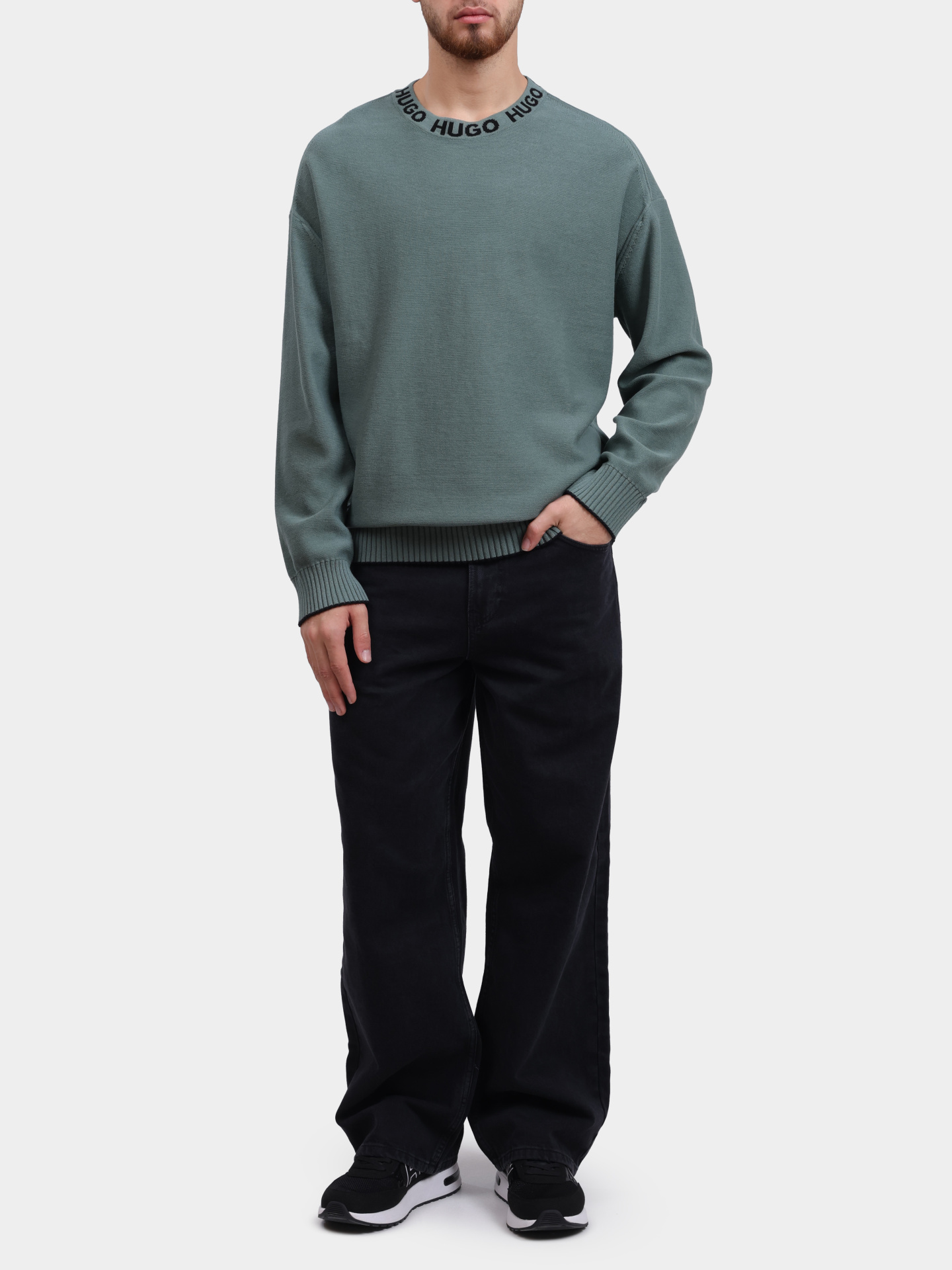 Джемпер Hugo 50474813 343 хлопковый мужской — купить в интернет-магазине Verdistore