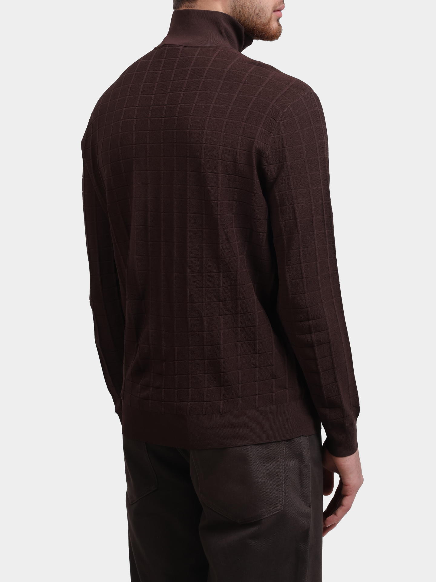 Джемпер Emporio Armani EM003501 AF14853 U6032 коричневый мужской — купить в интернет-магазине Verdistore