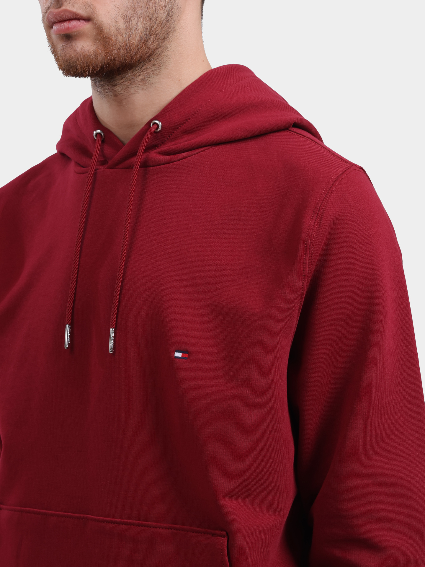 Худи Tommy Hilfiger MW0MW24352 бордовое мужское — купить в интернет-магазине Verdistore