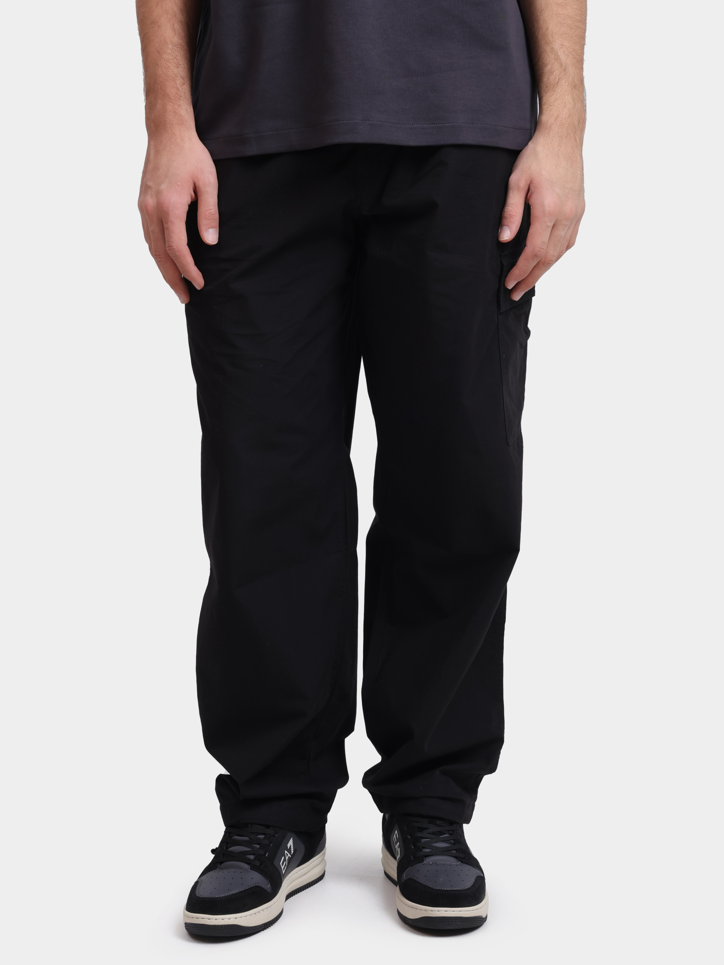 Брюки-карго Calvin Klein Jeans J30J327286 BEH черные мужские — купить в интернет-магазине Verdistore