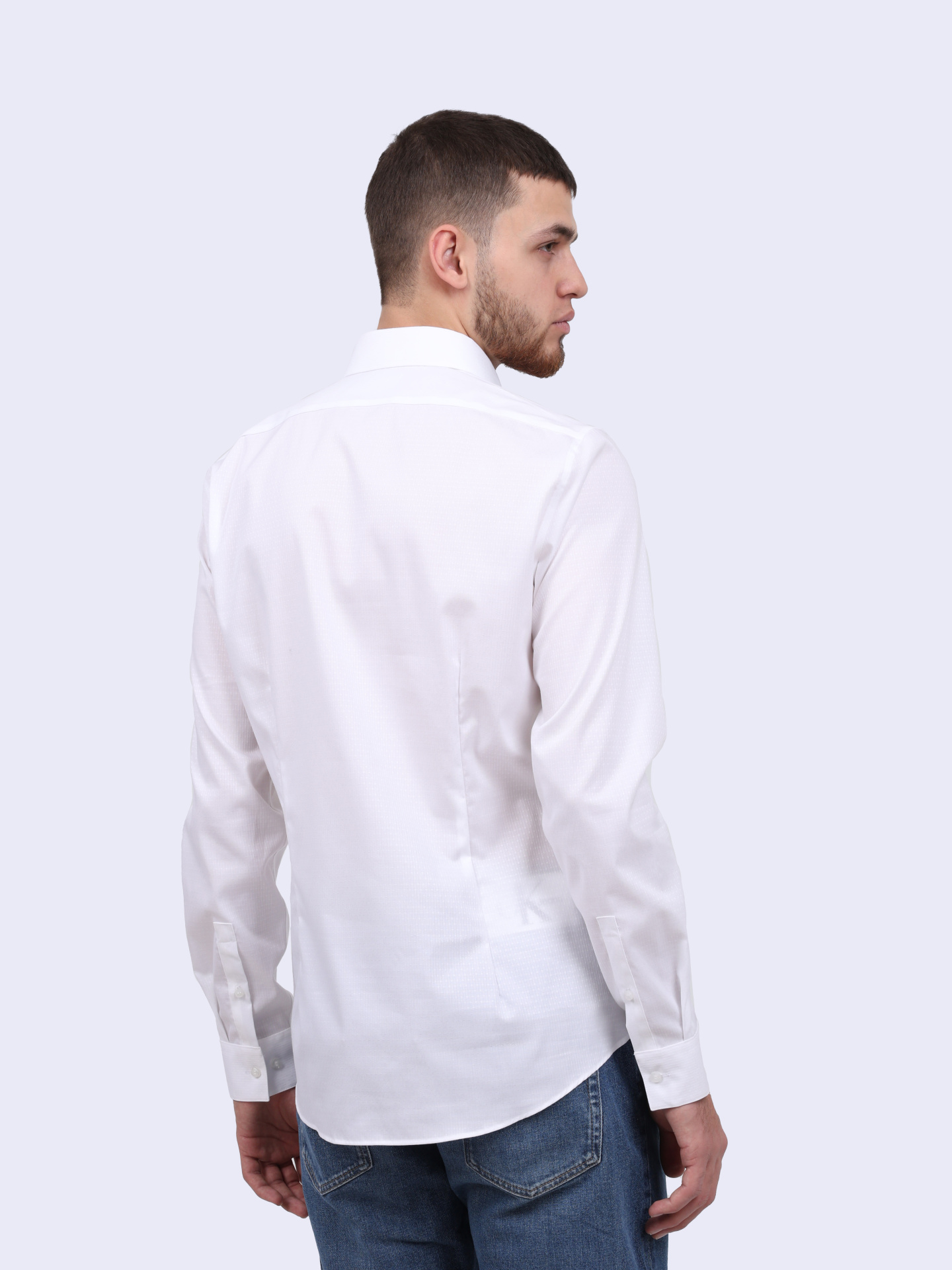 Рубашка Calvin Klein K10K113165 YAF белая мужская — купить в интернет-магазине Verdistore