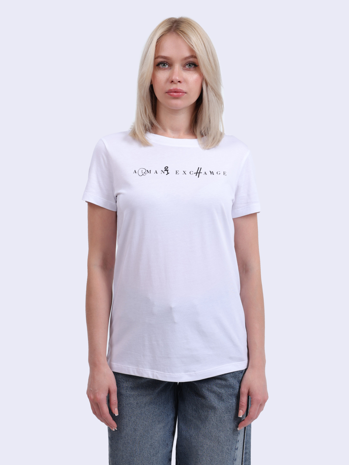 Футболка Armani Exchange XW000391 AF10356 U0002 хлопковая женская — купить в интернет-магазине Verdistore