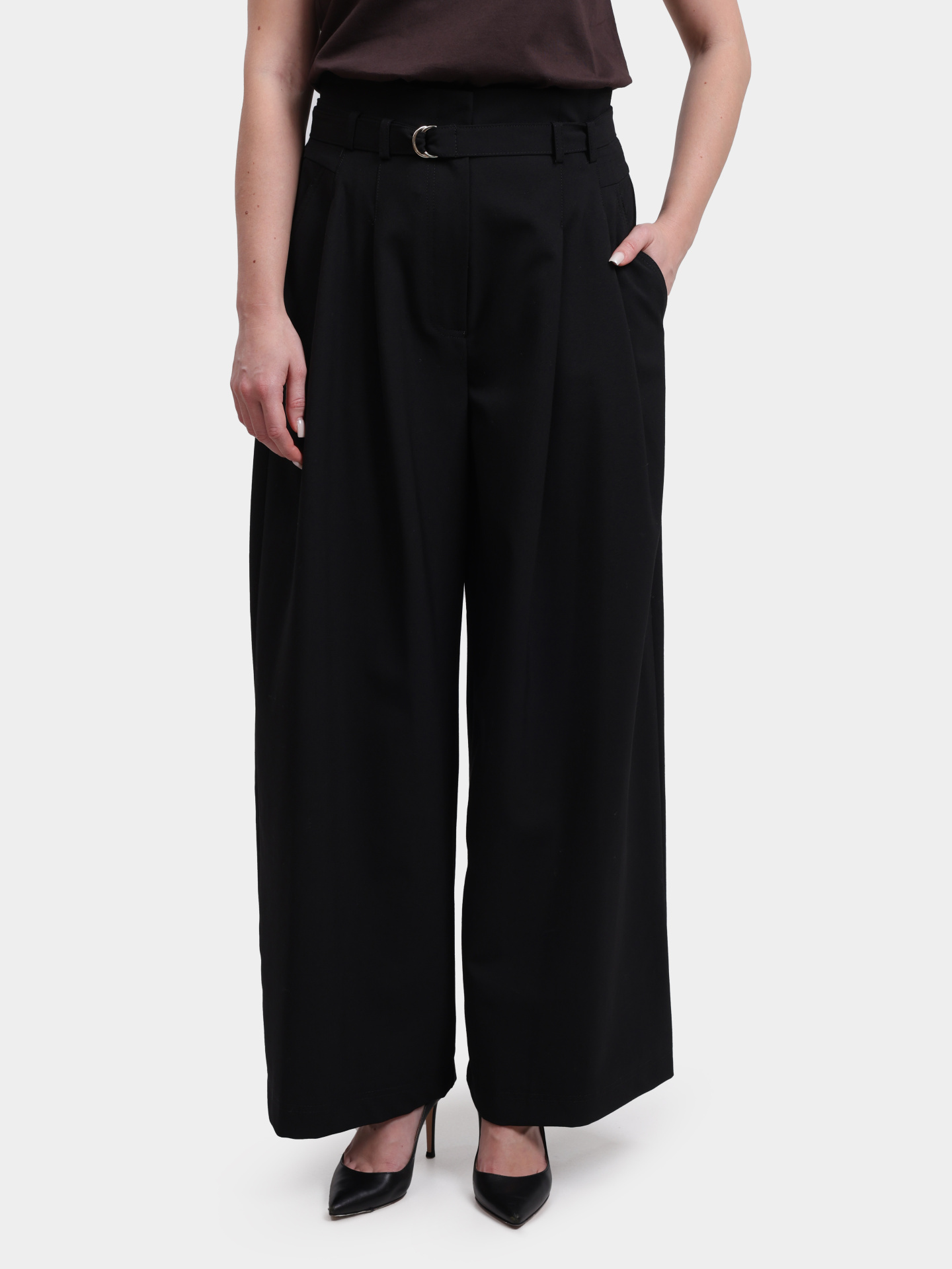 Брюки BONDENO 001 черные прямого кроя женские — купить в интернет-магазине Verdistore