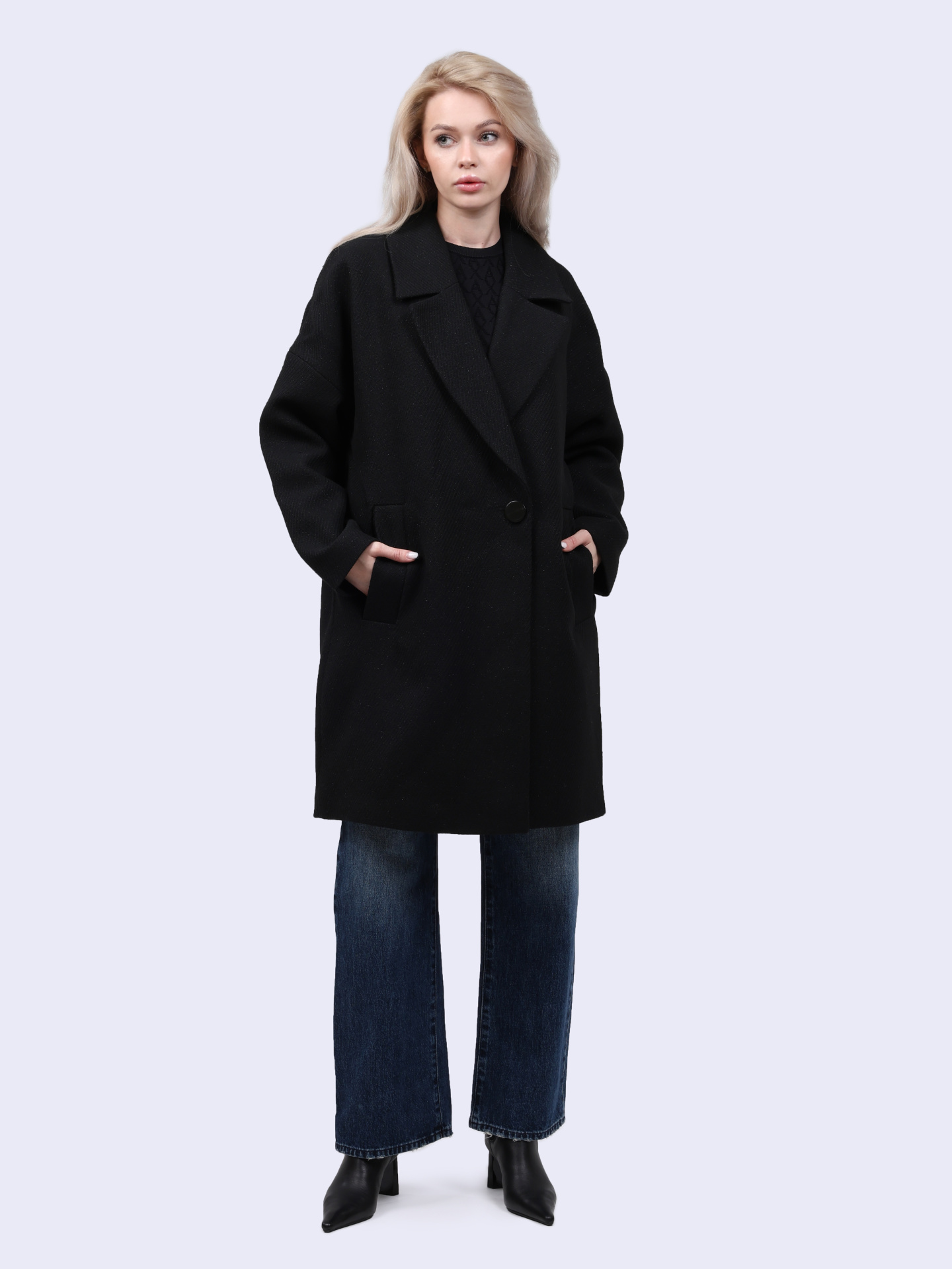 Пальто Armani Exchange 6DYK30 YN2YZ 1200 черное женское — купить в интернет-магазине Verdistore