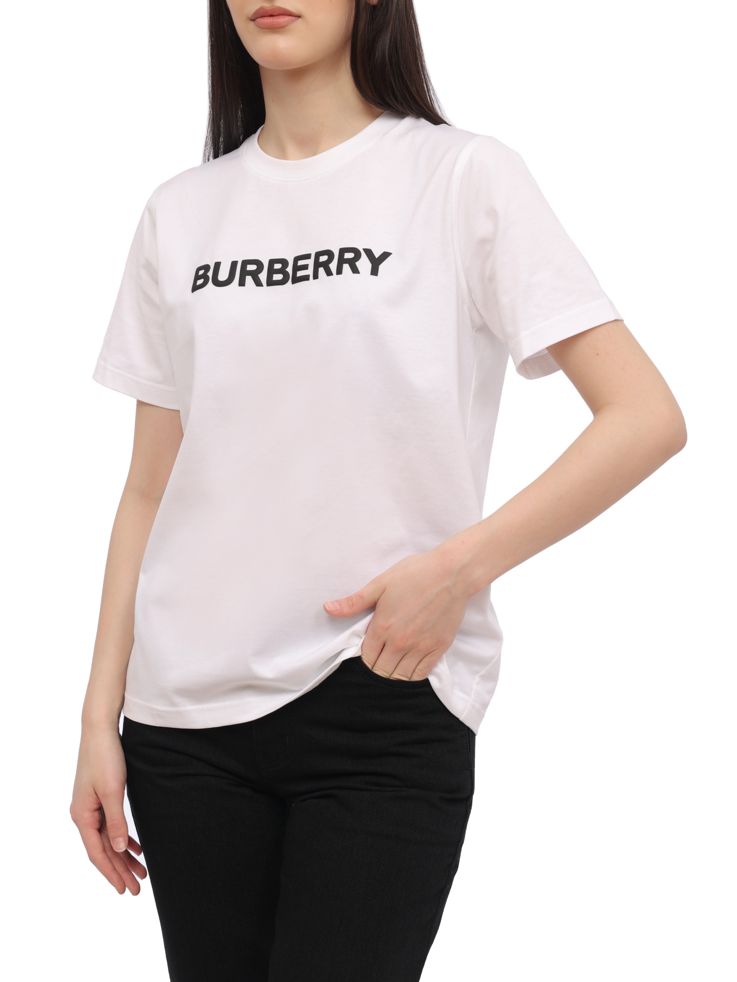 Футболка Burberry 8056724 A1464 хлопковая женская — купить в интернет-магазине Verdistore